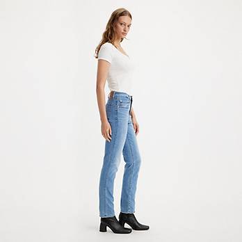 724™ raka lightweight-jeans med hög midja 3