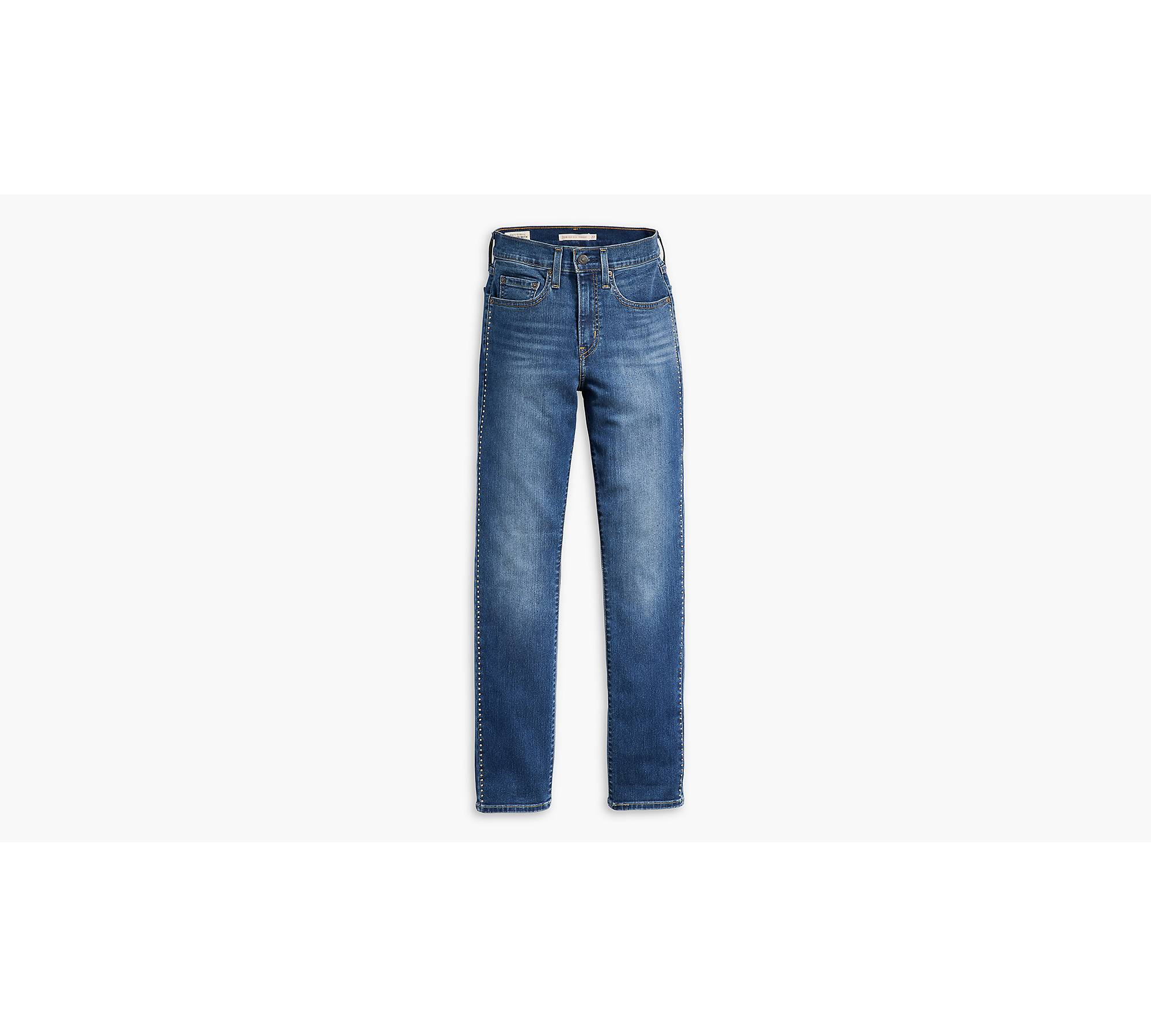 724™ High Rise Straight Jeans - Blue | Levi's® GB
