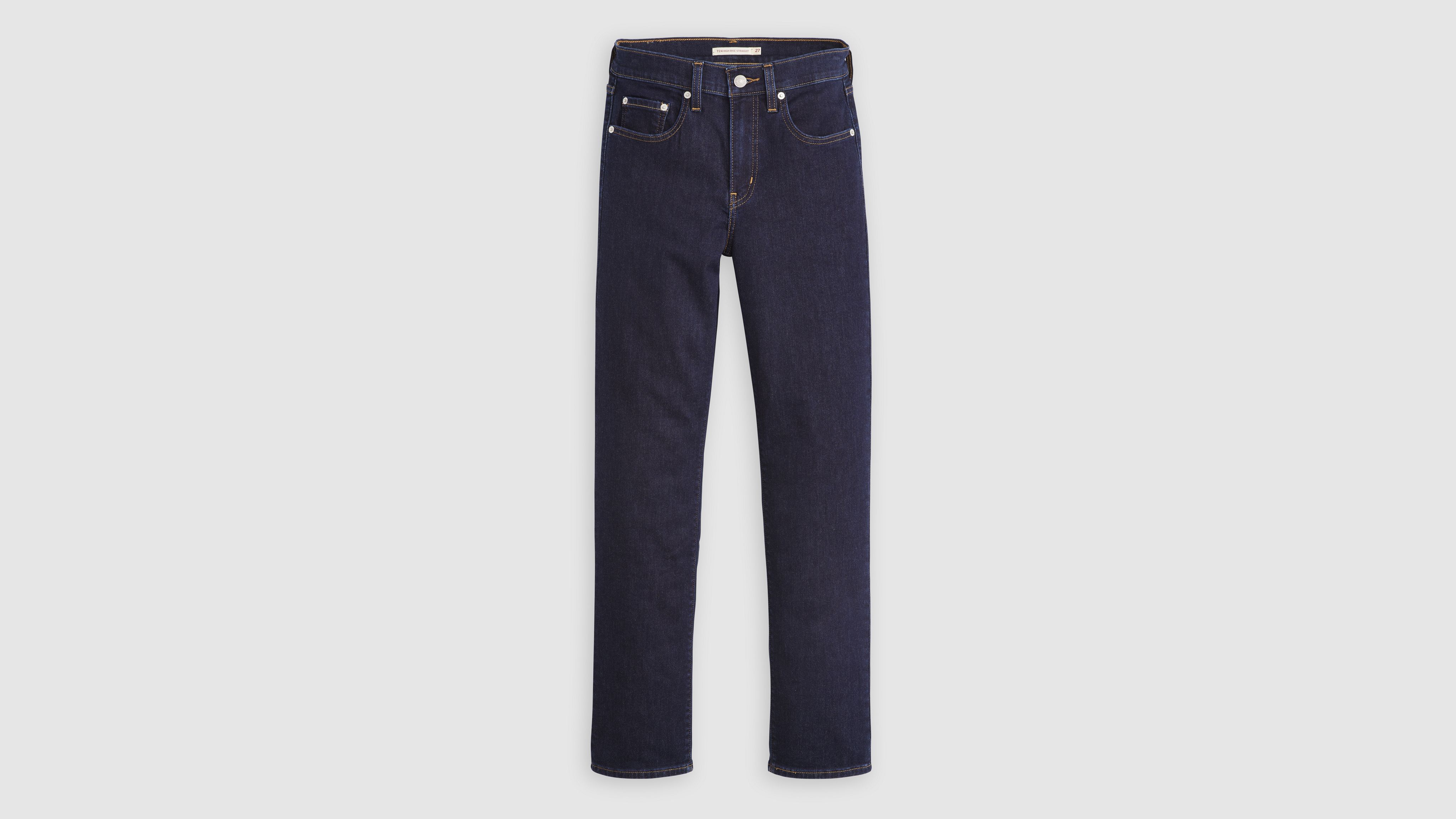 Levi's 724 High Rise Straight Women's Jeans 28x32 In Warm Tumbled Dry