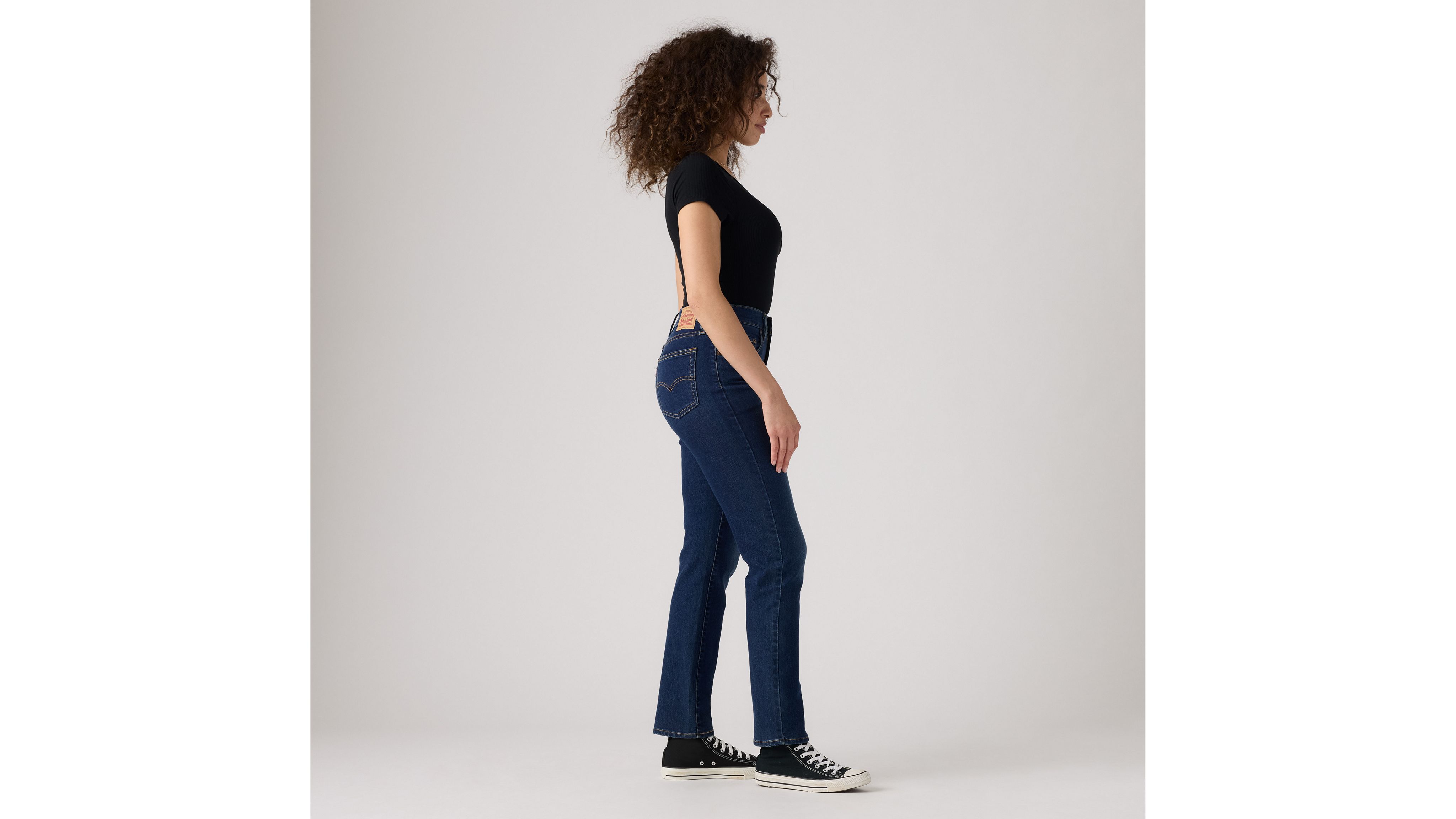 Levi's 315 Shaping Mid Rise Lightweight Bootcut Jeans In Chelsea Carbon Glow