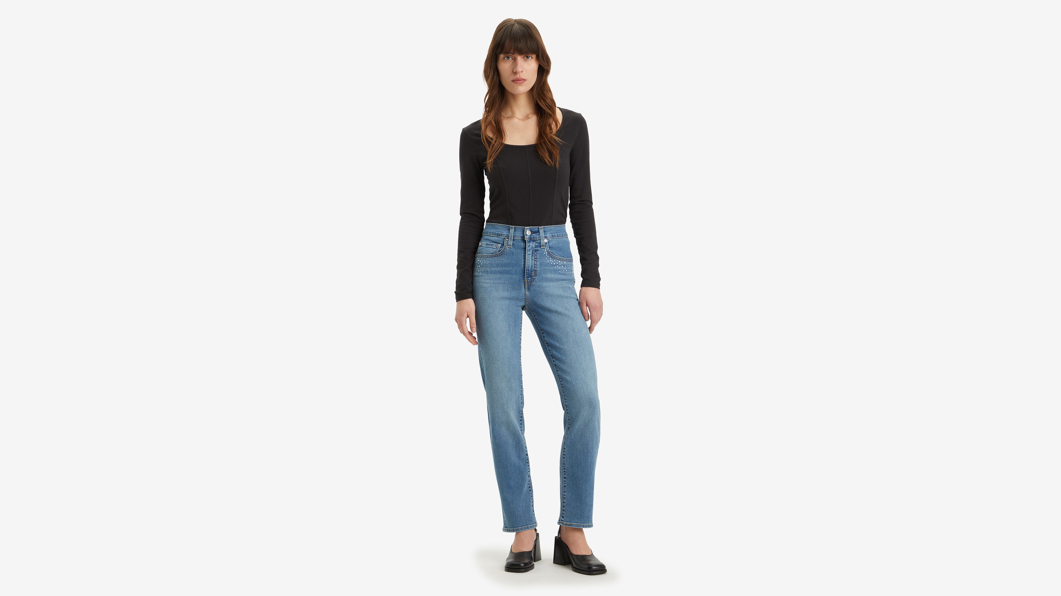 724™ High Rise Straight Jeans 5