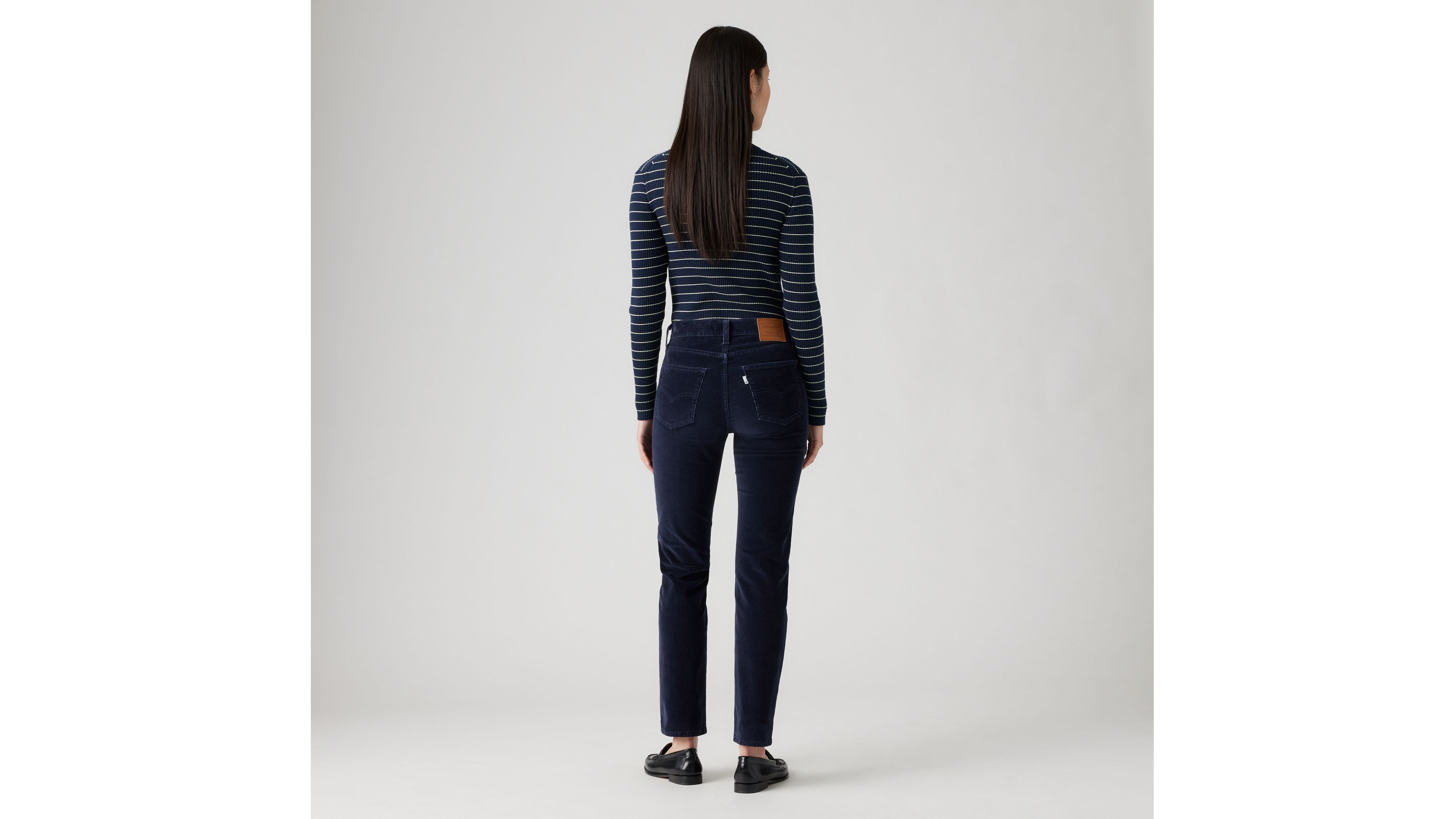 Levi's 724 High Rise Straight Corduroy Women's Jeans 28x32 In Nightwatch
