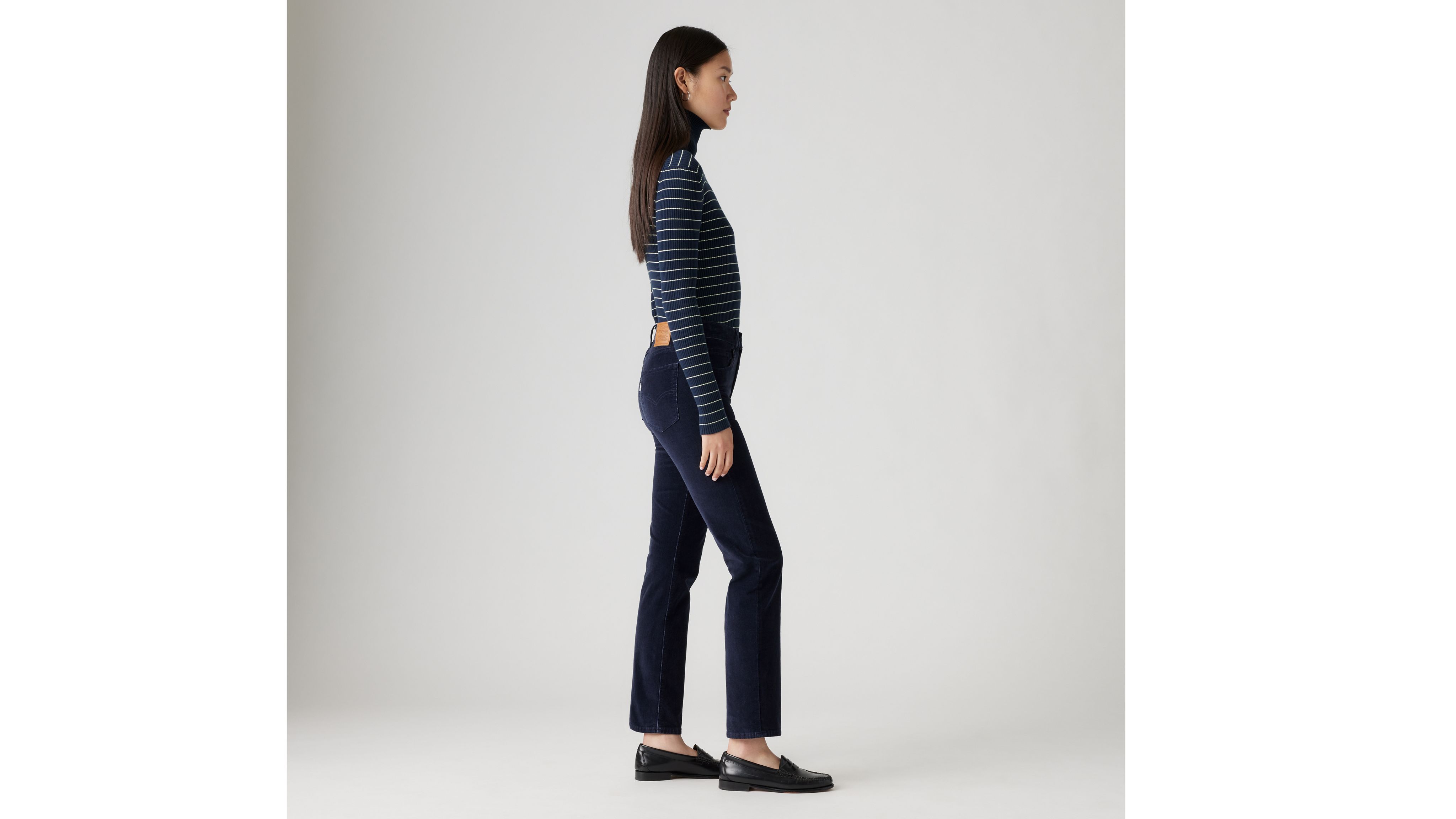 Levi's 724 High Rise Straight Corduroy Women's Jeans 28x32 In Nightwatch