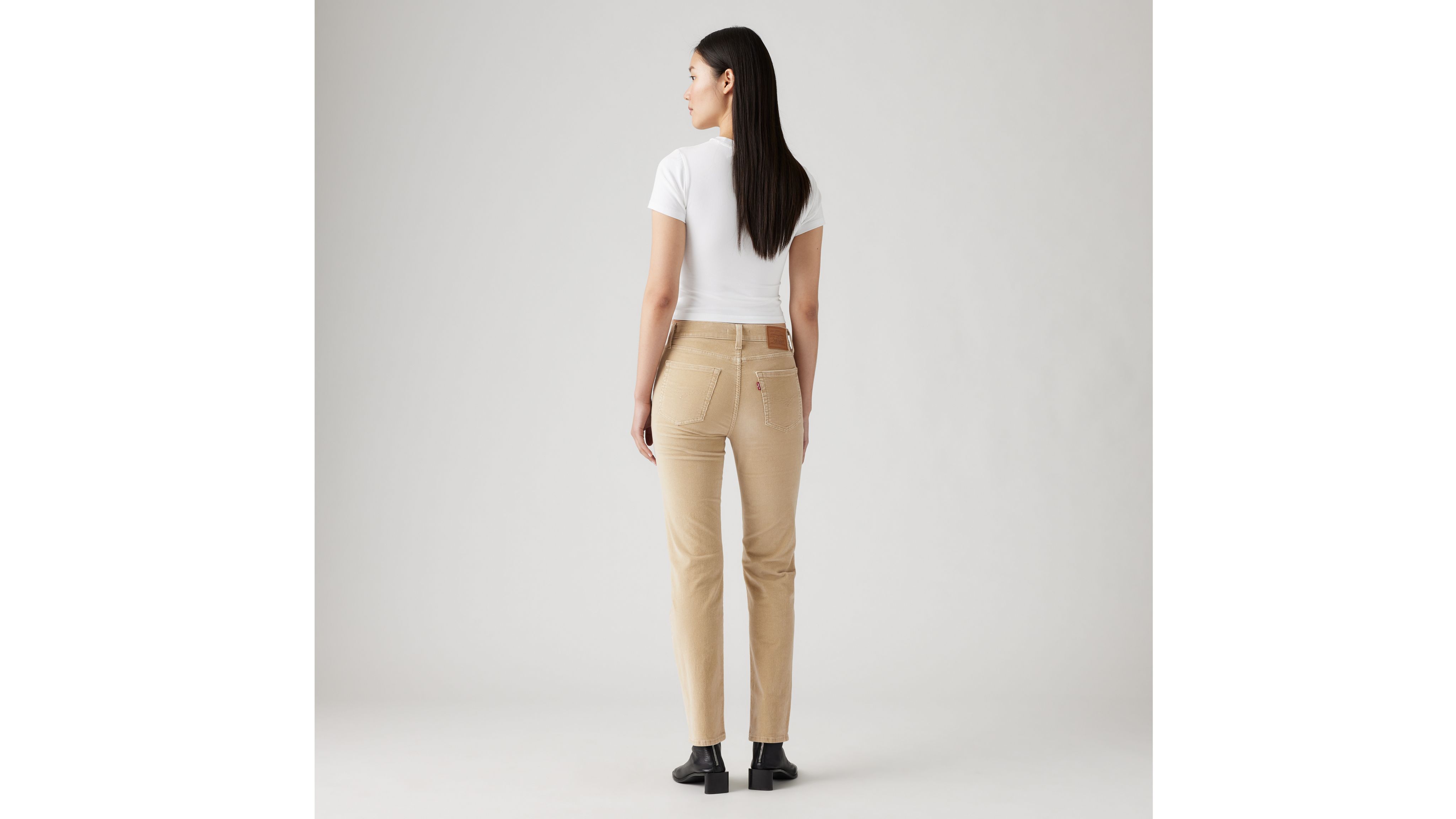 Levi's 724 High Rise Straight Corduroy Women's Jeans 30x32 In Safari