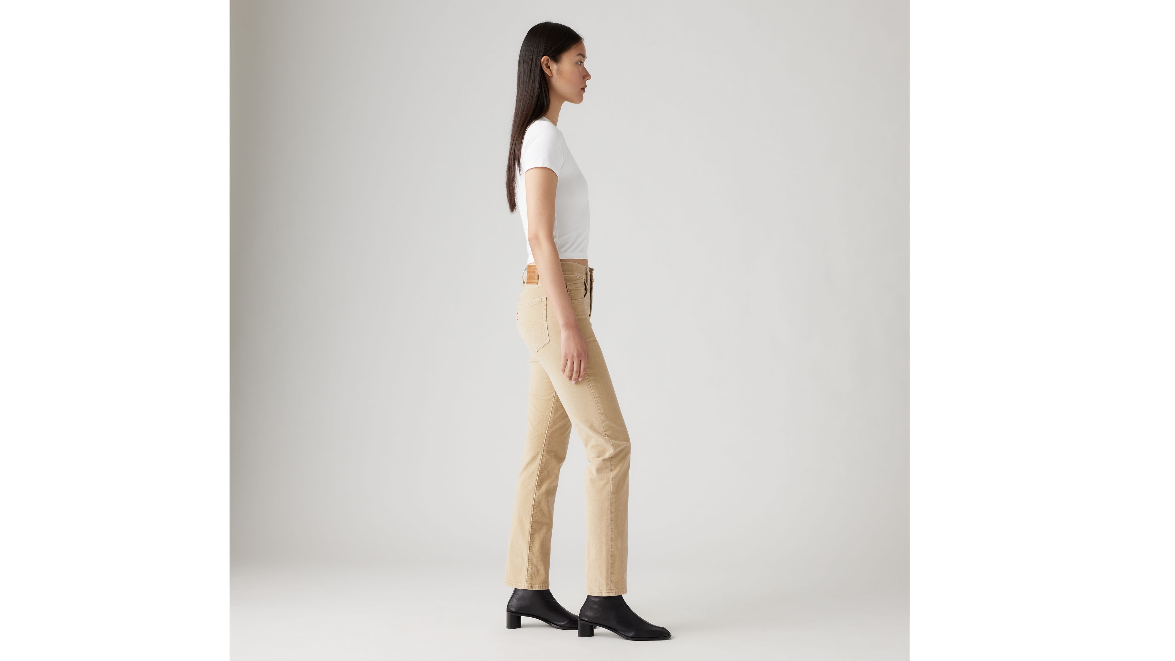 Levi's 724 High Rise Straight Corduroy Women's Jeans 30x32 In Safari