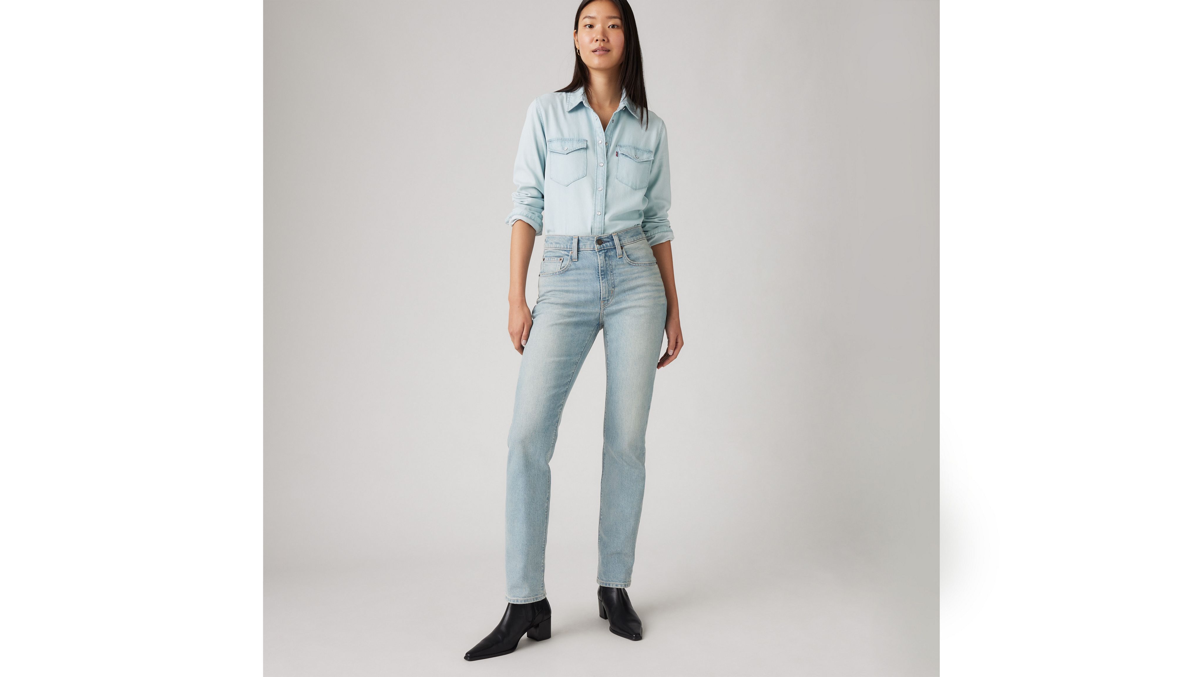 724™ High Rise Straight Jeans 1