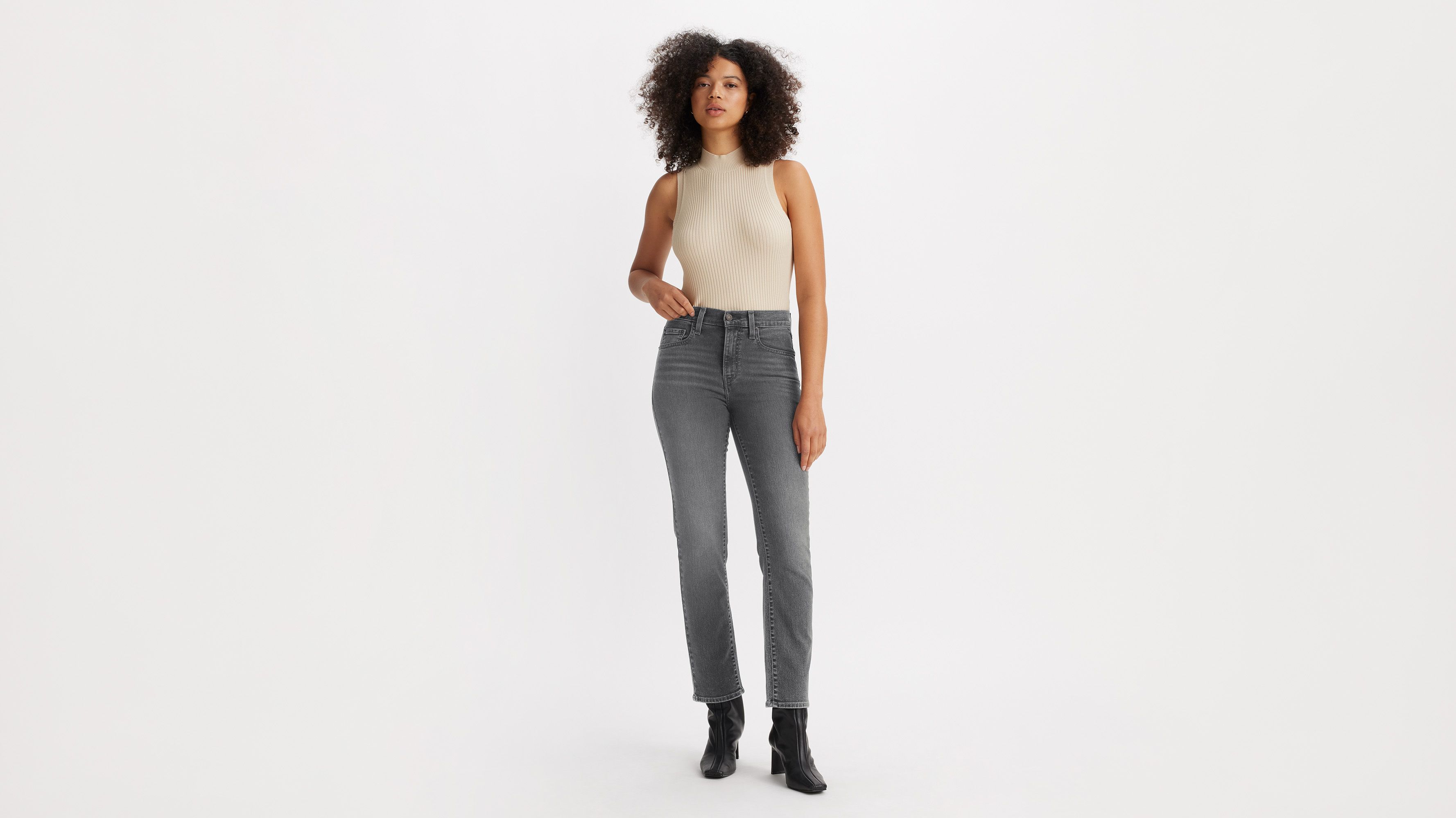 724™ High Rise Straight Jeans 1