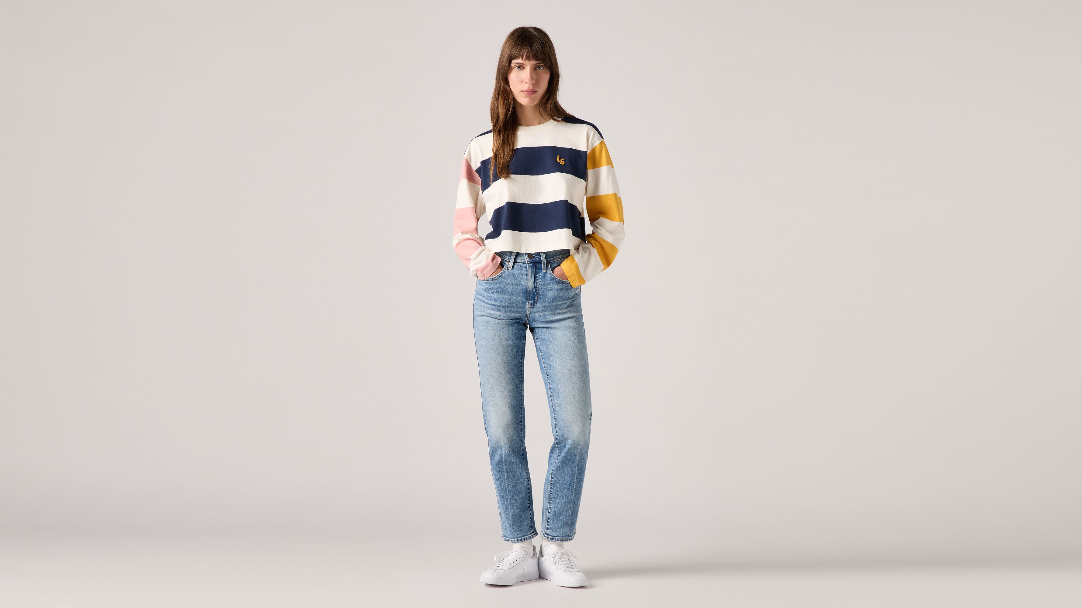 724™ High-Rise Straight Jeans 1