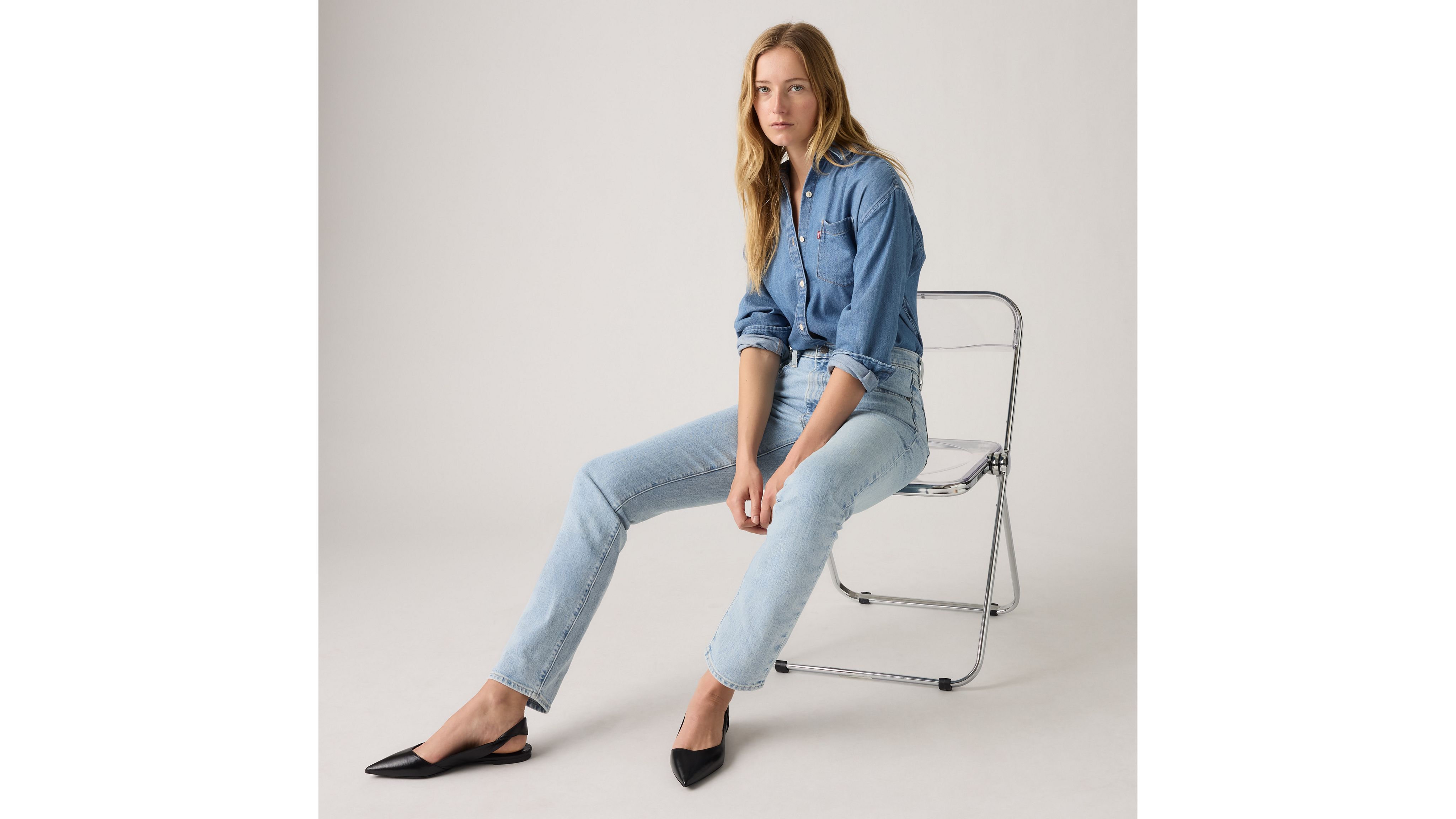 724™ High Rise Straight Jeans 1