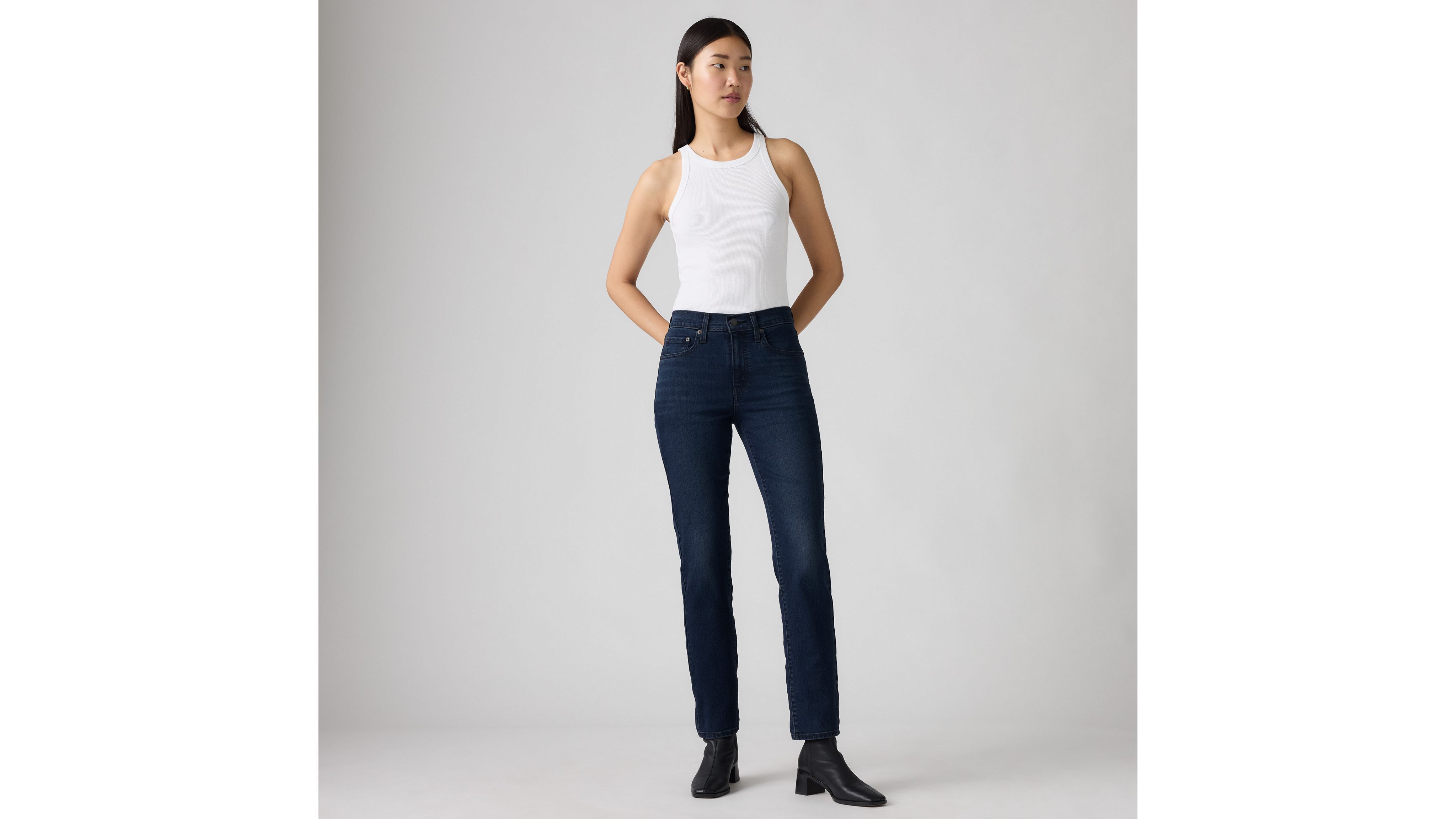 724™ High Rise Straight Jeans 1