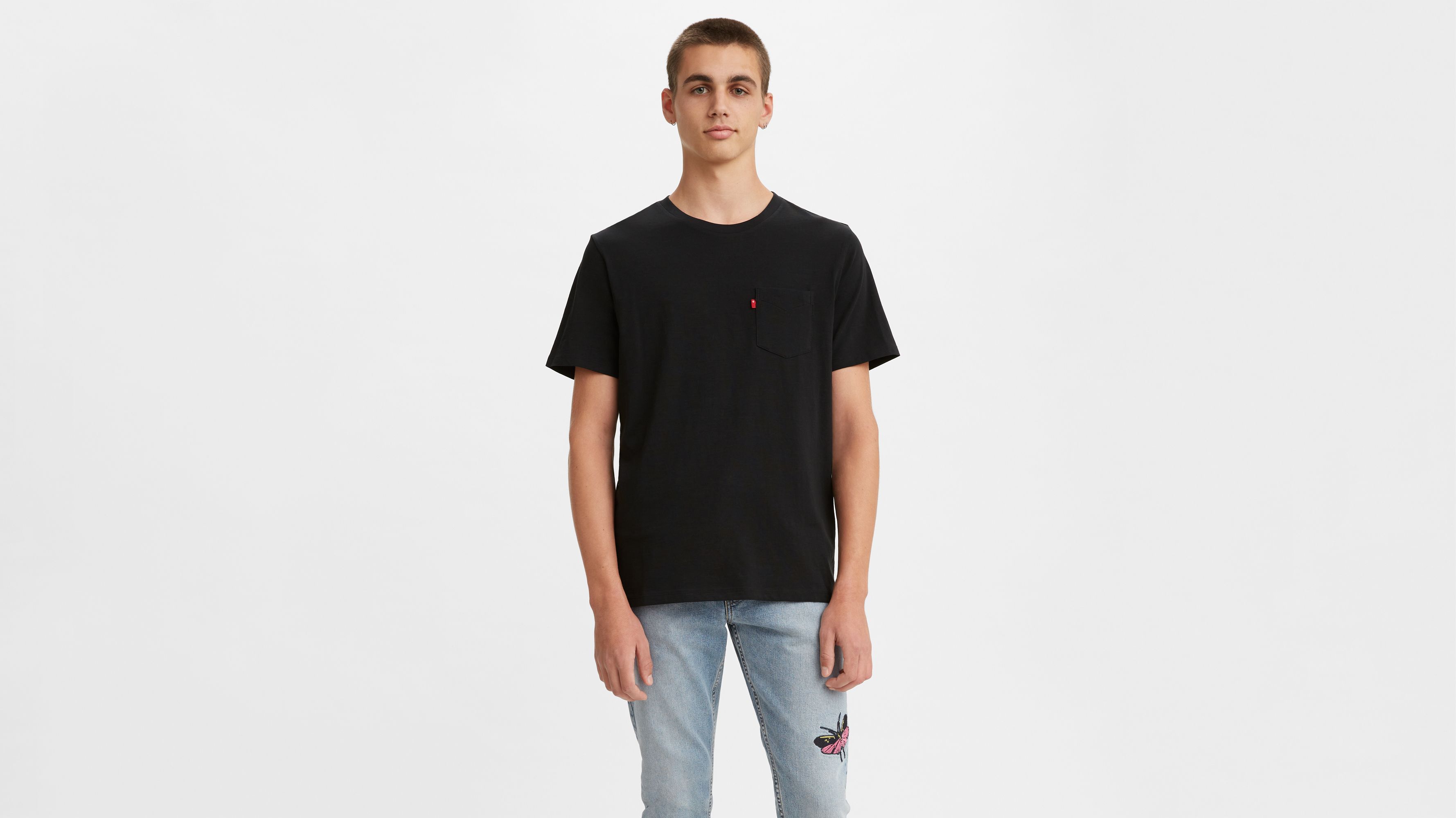 T-Shirt Levis Basic Noir pour Homme