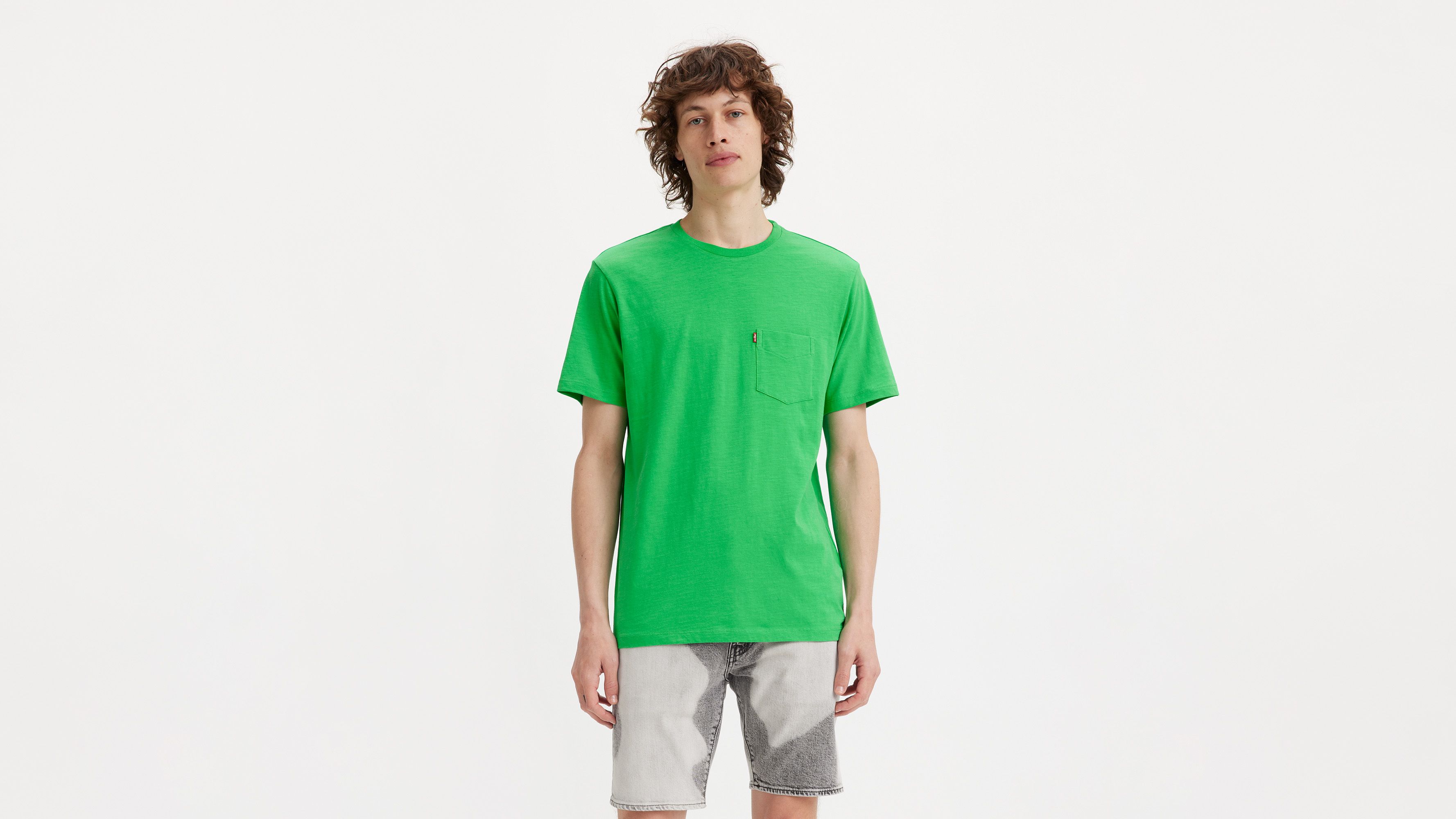 Camiseta clásica de manga corta y un bolsillo 1