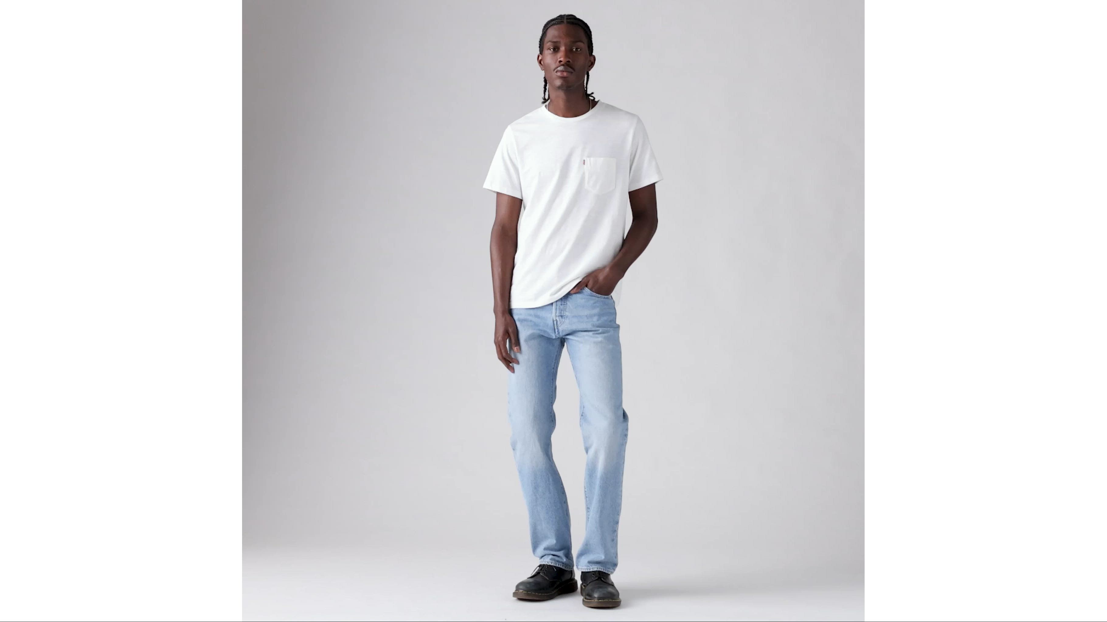 Levi's Classic Pocket T-shirt In Dress Blues Heather