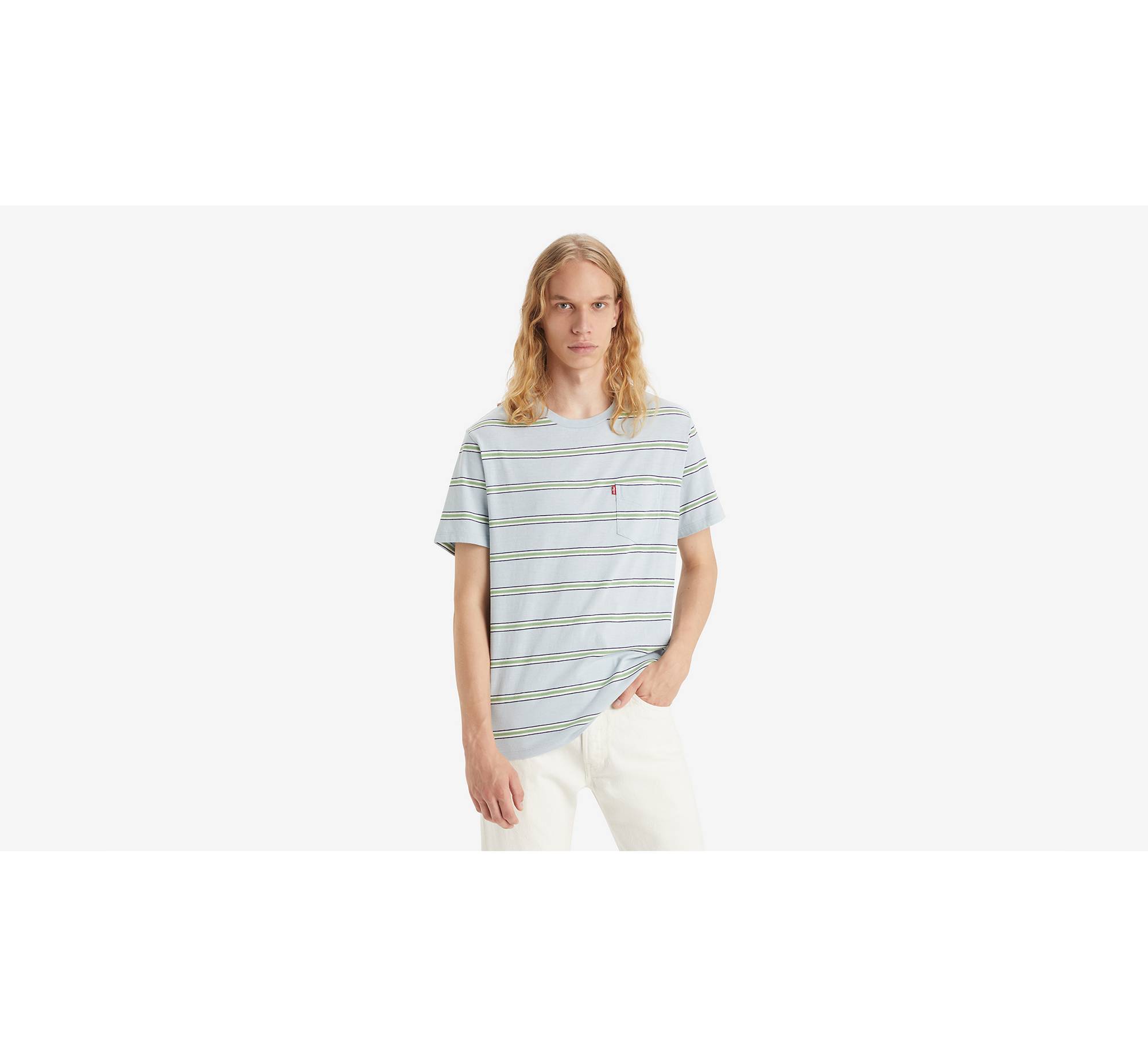 Striped Classic Pocket T-Shirt 1