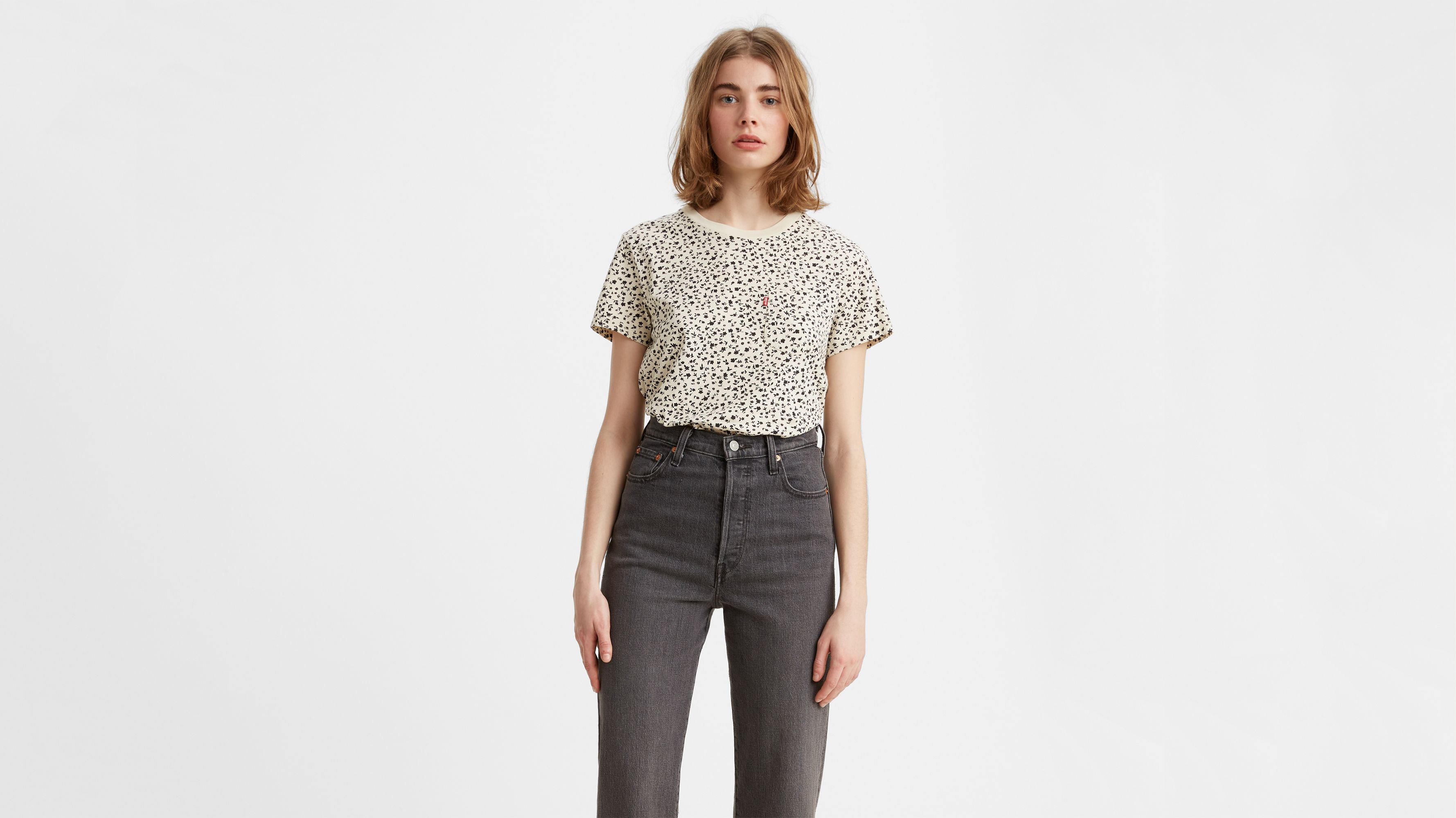 Perfect Pocket Crewneck - White | Levi's® US