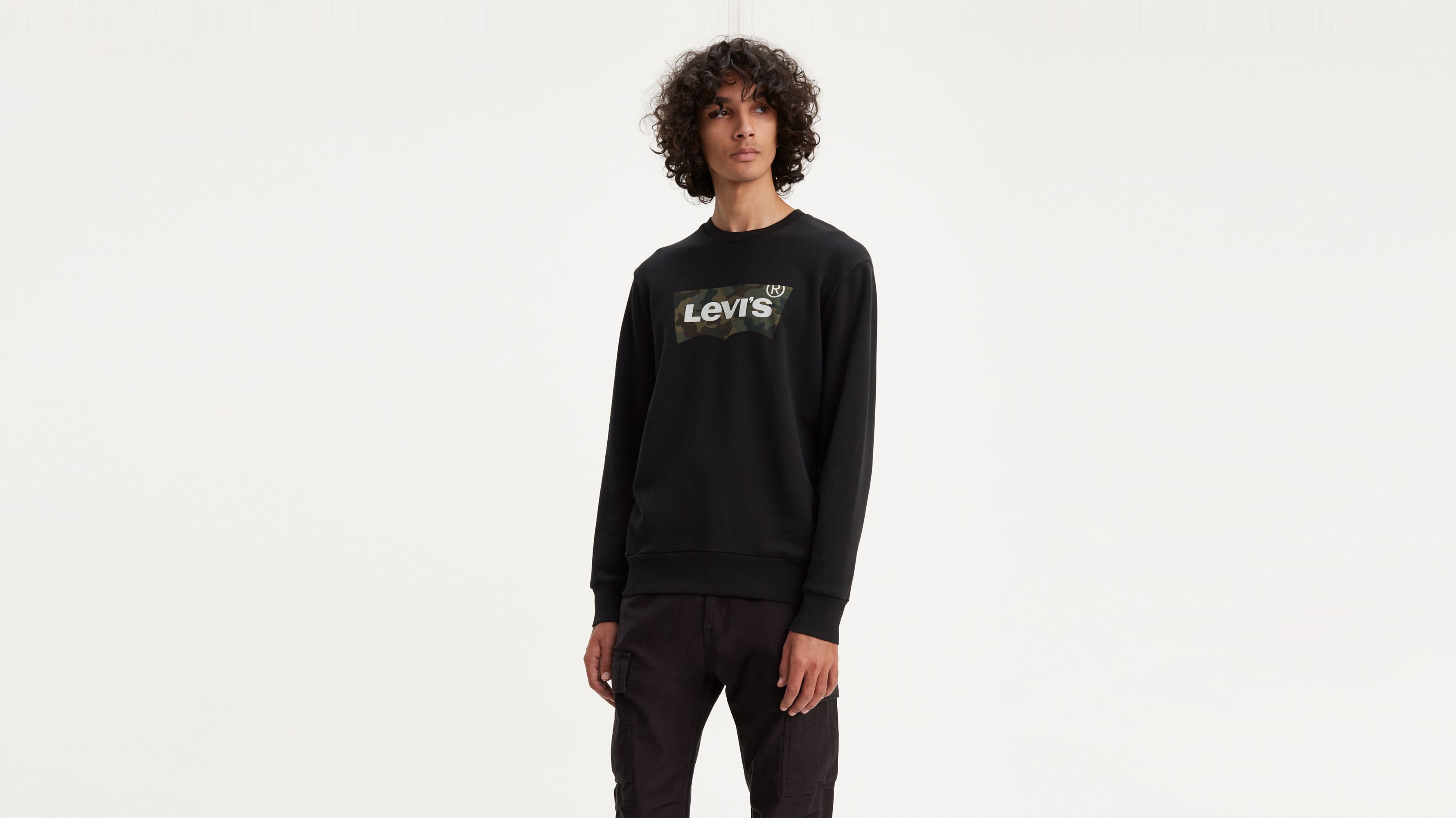 Levi's Graphic Crewneck Sweatshirt in Green for Men