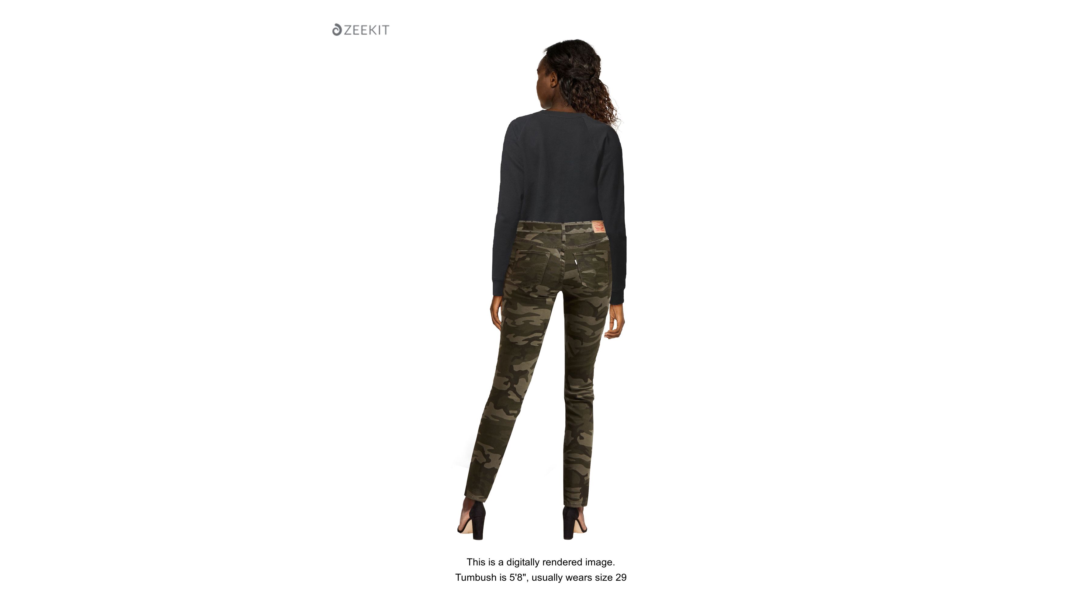 Camo Print 711 Skinny Ankle Women's Jeans - Green | Levi's® US