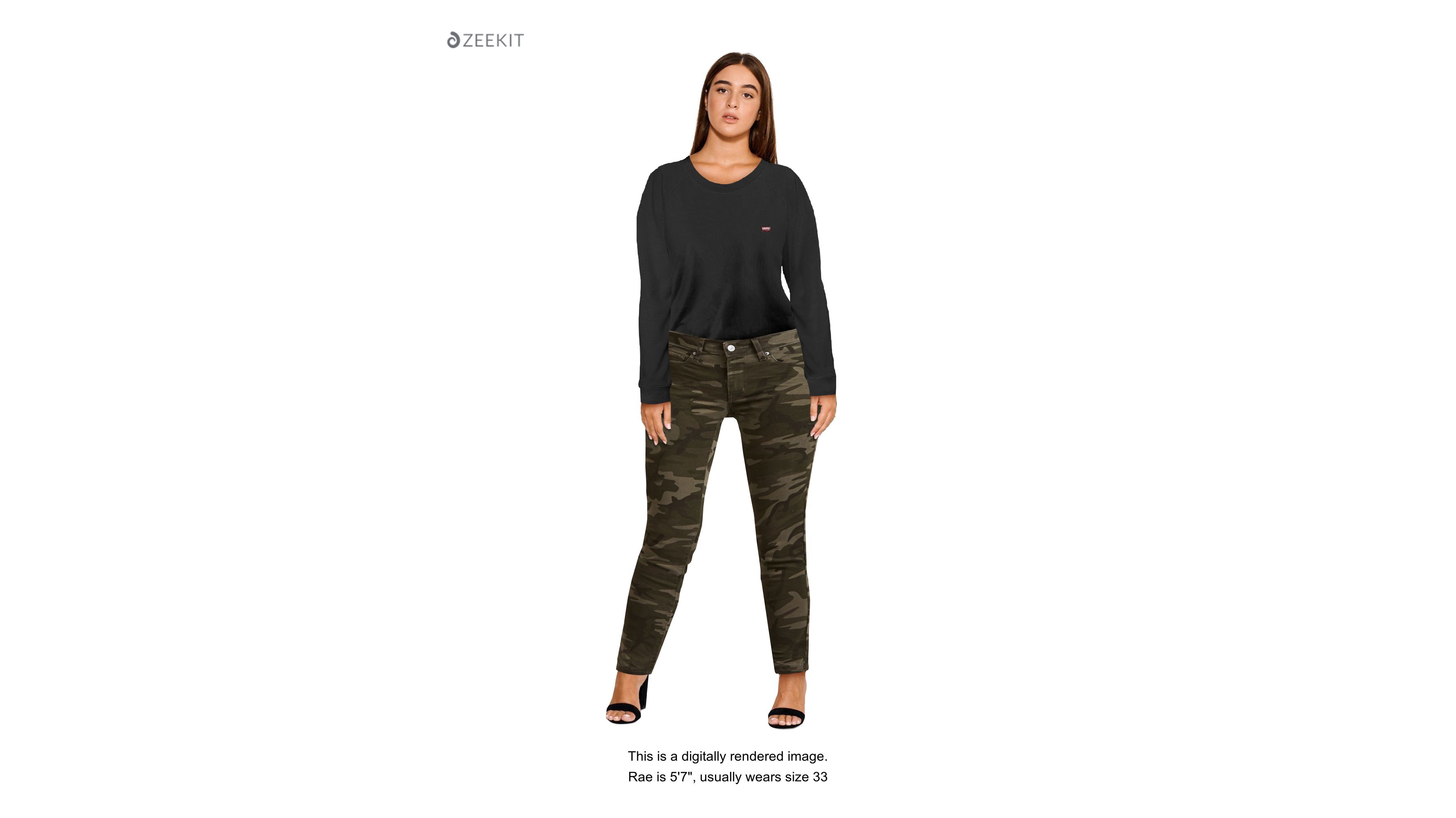 Camo Print 711 Skinny Ankle Women's Jeans - Green | Levi's® US