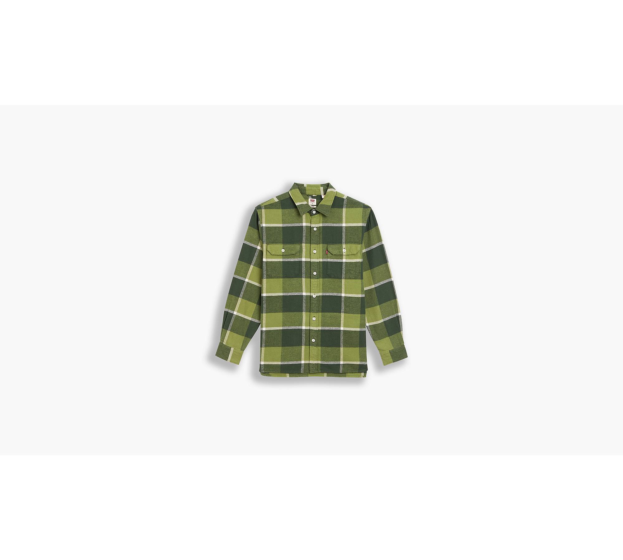 Jackson Worker Flannel Overshirt - Green | Levi's® US