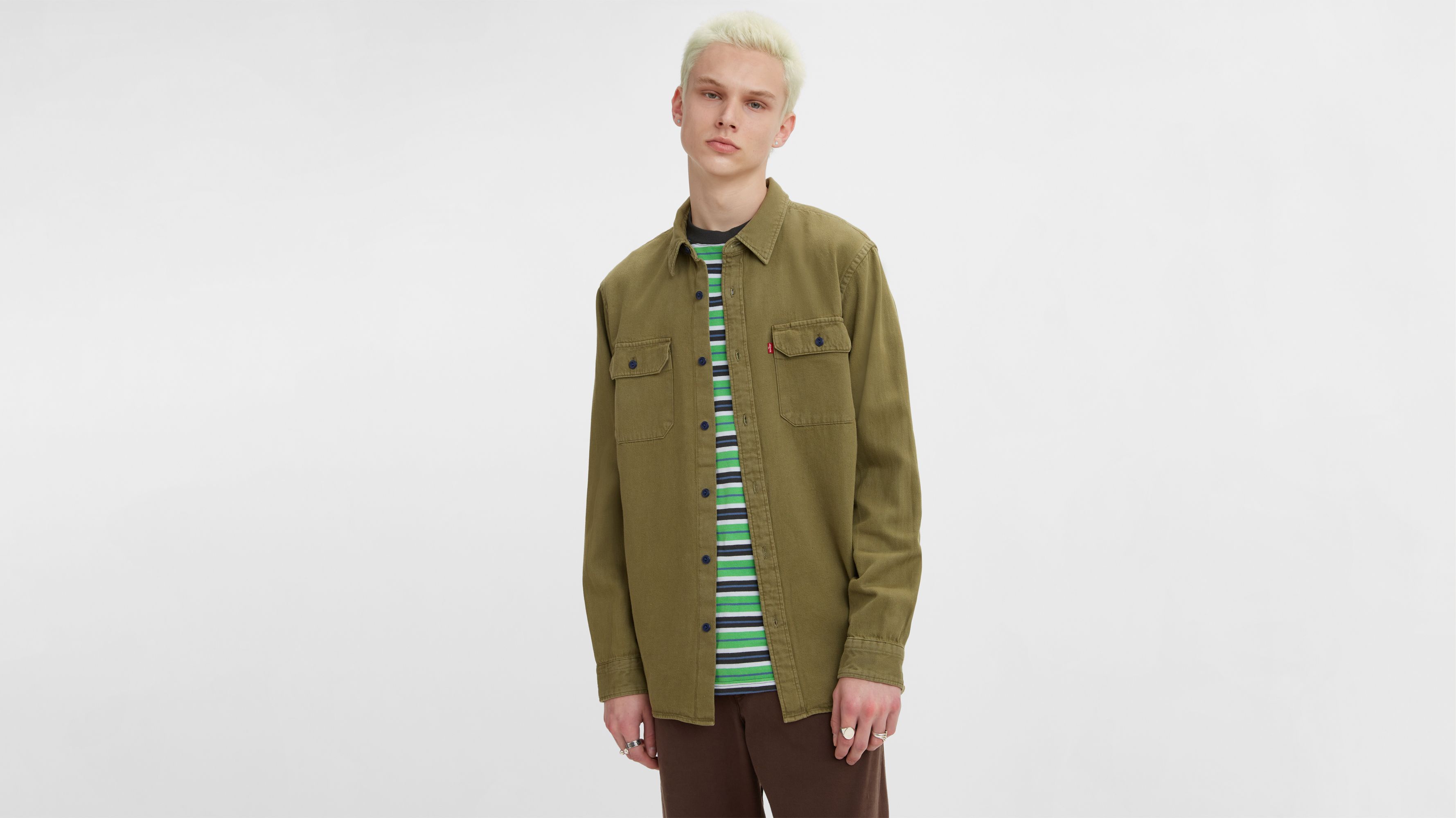 Jackson Worker Overshirt - Green | Levi's® US