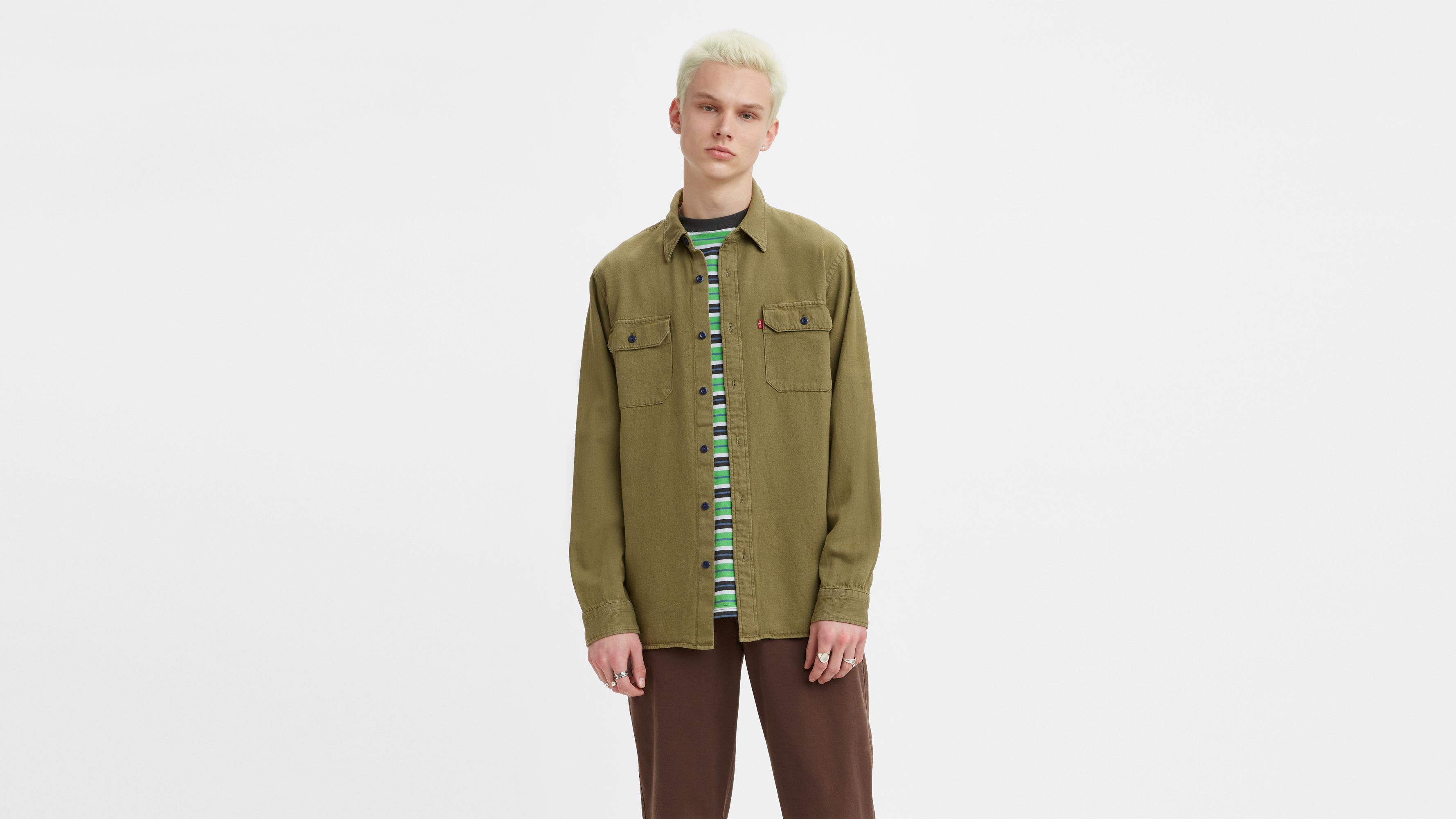 Jackson Worker Overshirt - Green | Levi's® US