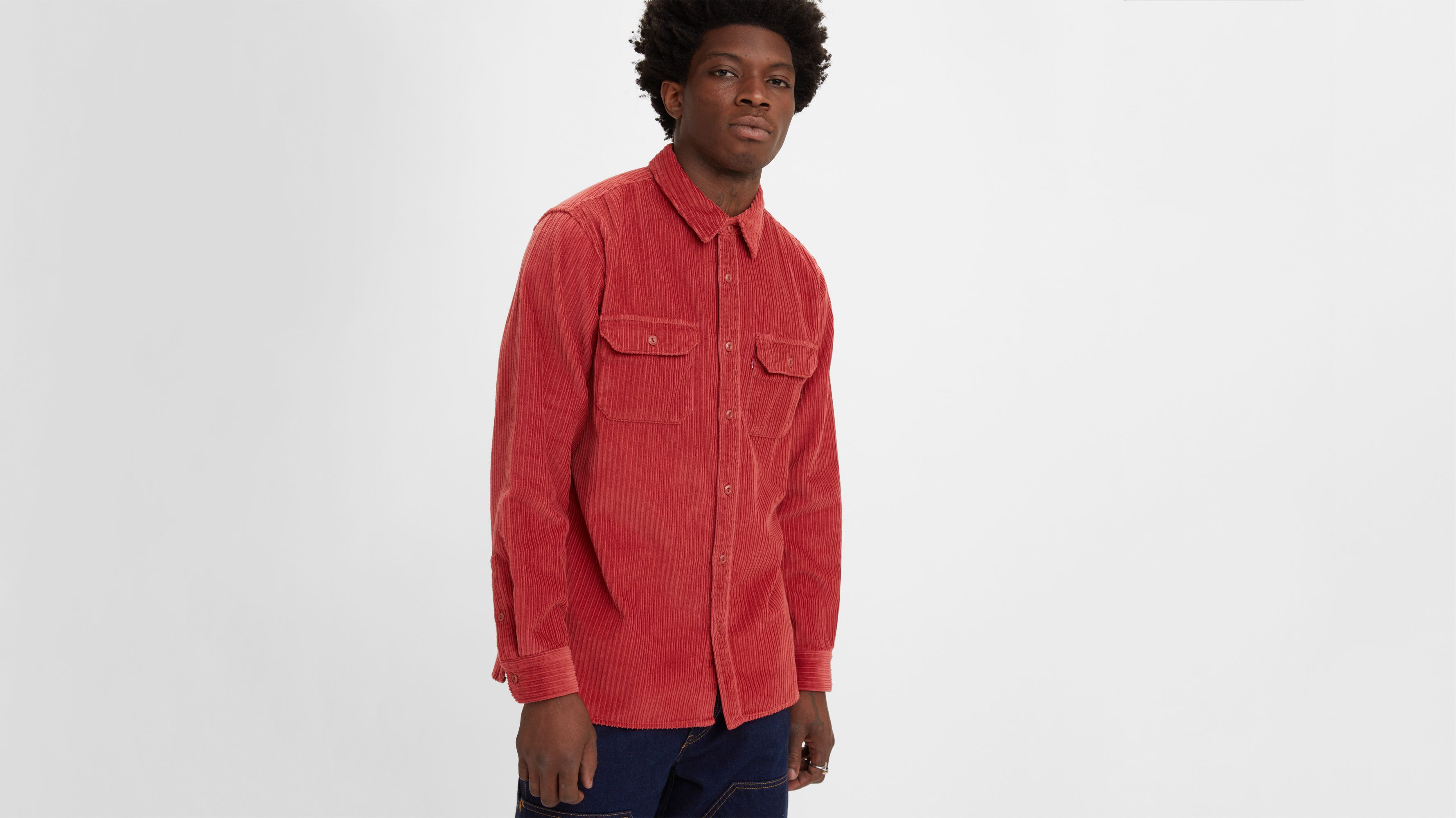 Jackson Worker Corduroy Overshirt - Red | Levi's® US