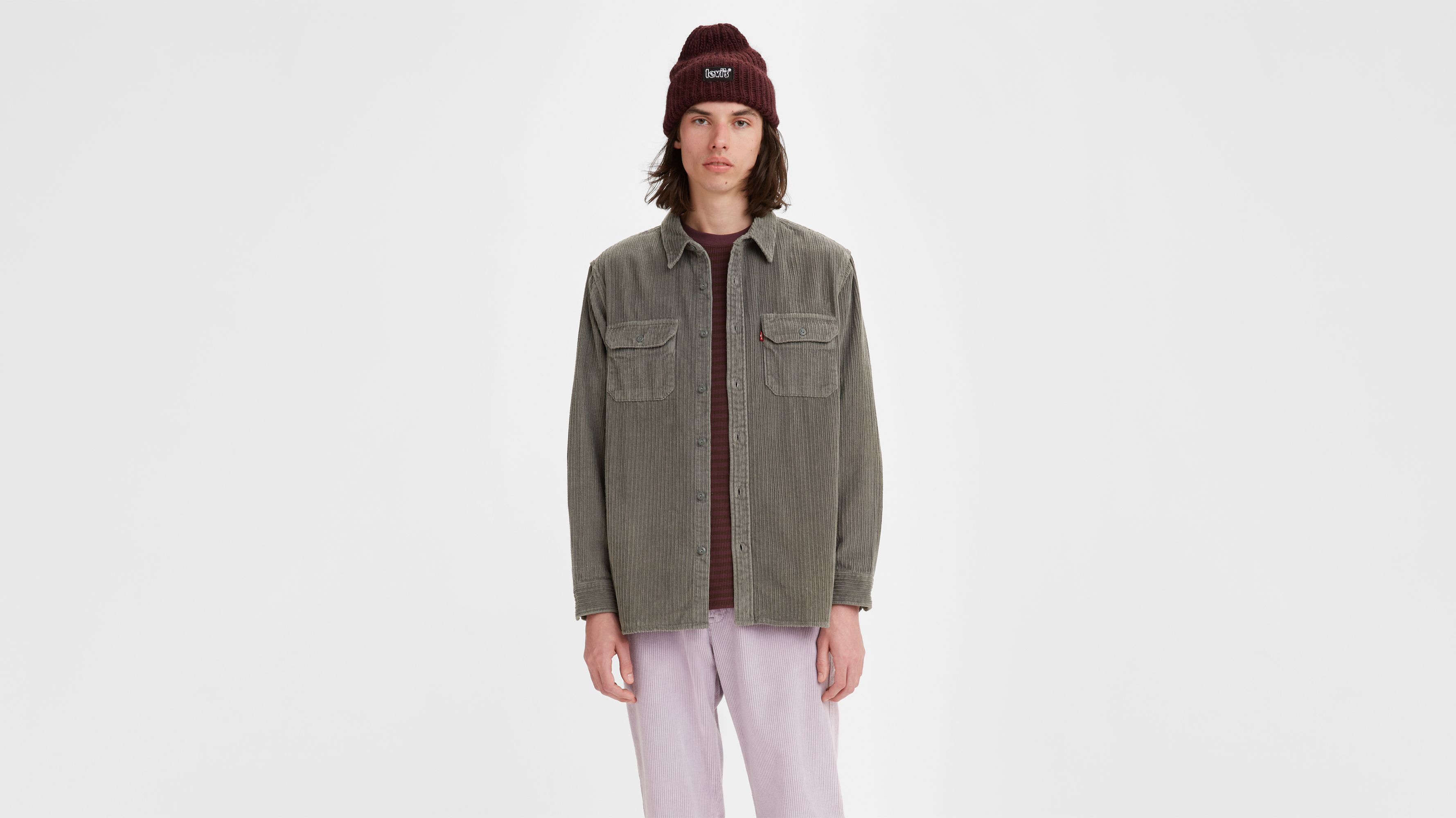 Jackson Worker Corduroy Overshirt Grey Levi's® US