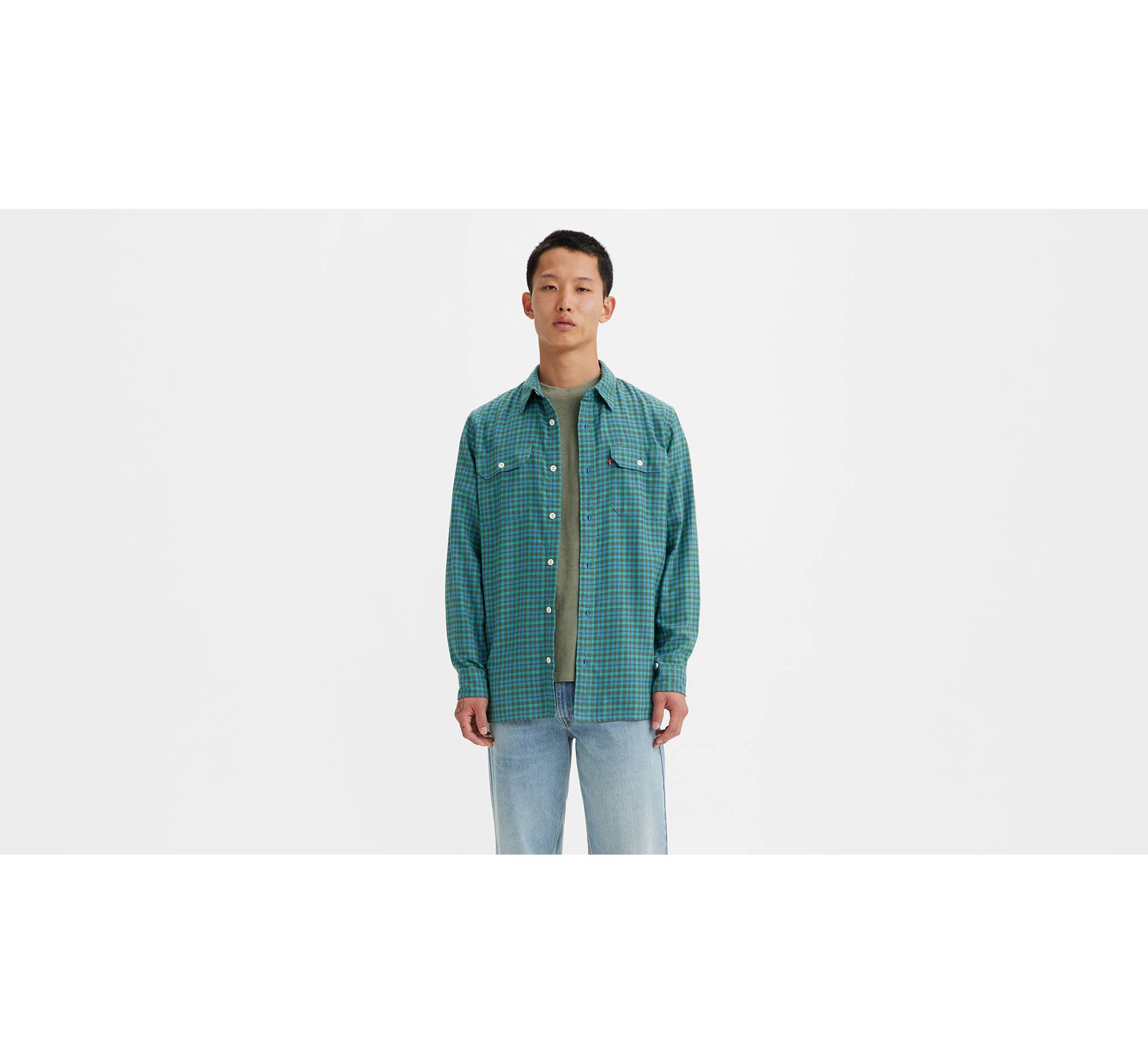 Jackson Worker Overshirt - Green | Levi's® RS