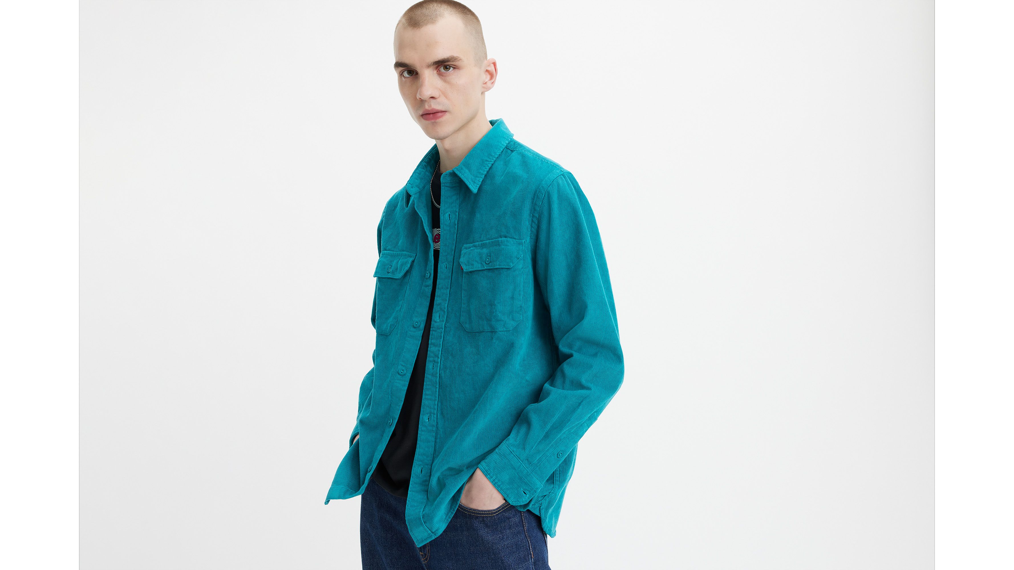 Jackson Worker Corduroy Overshirt - Blue | Levi's® US