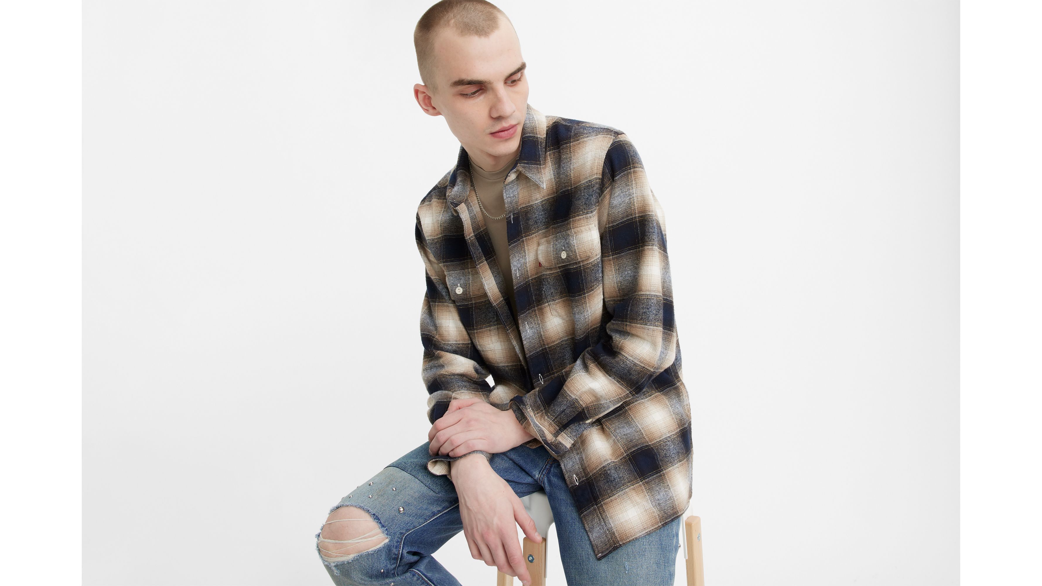 Jackson Worker Flannel Overshirt 1