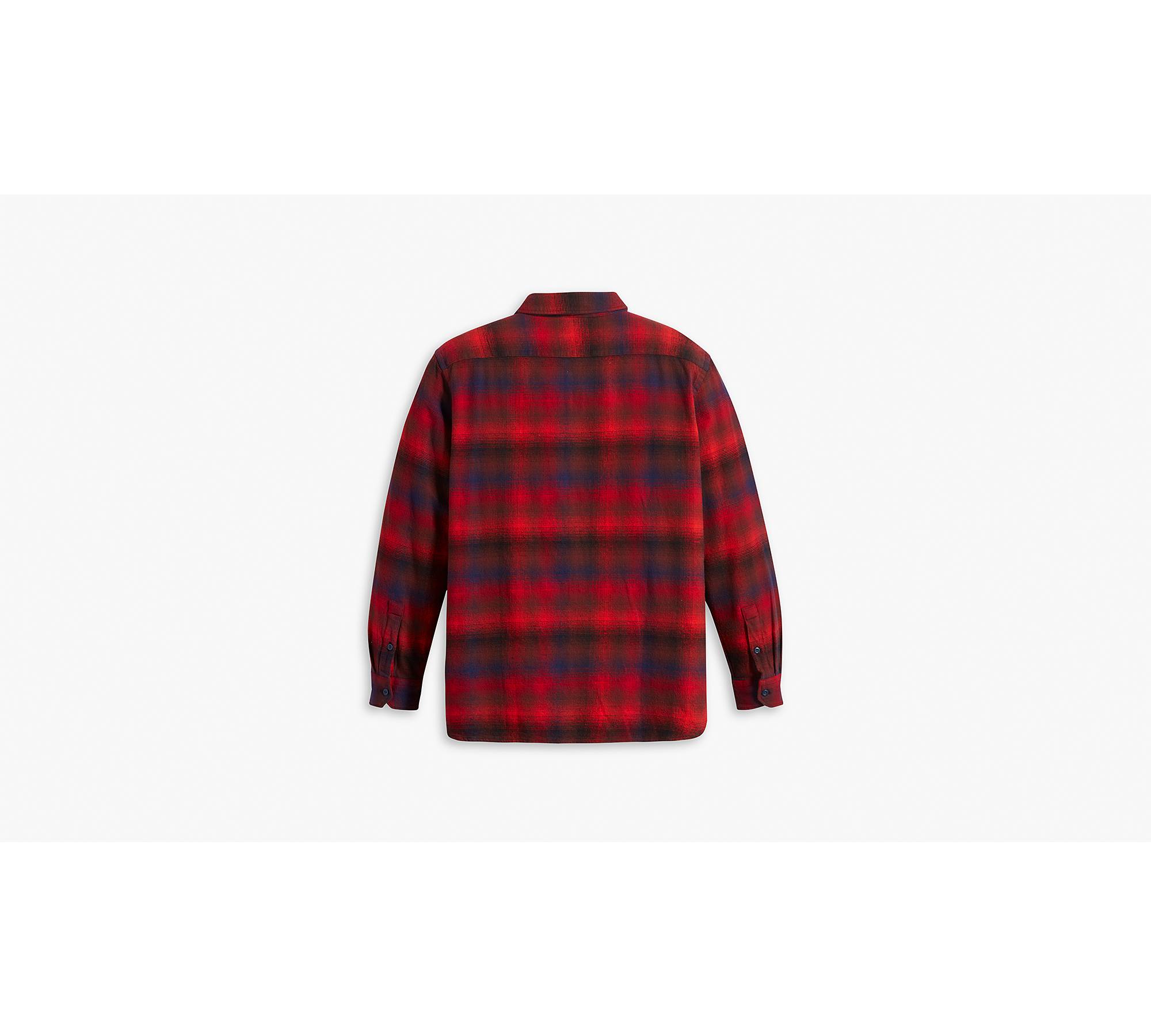 Jackson Worker Flannel Overshirt - Red | Levi's® US