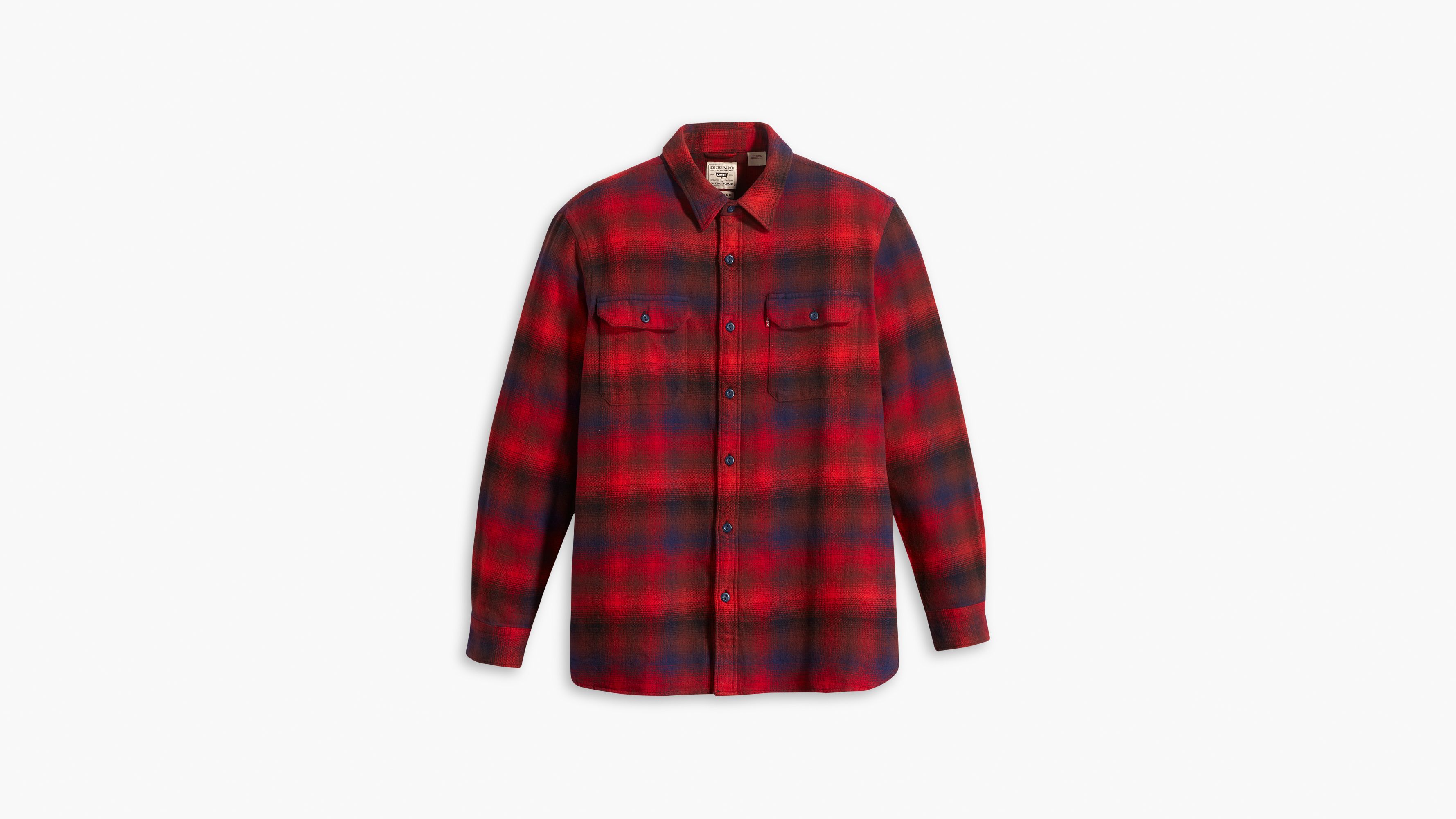 Jackson Worker Flannel Overshirt Red Levi s US