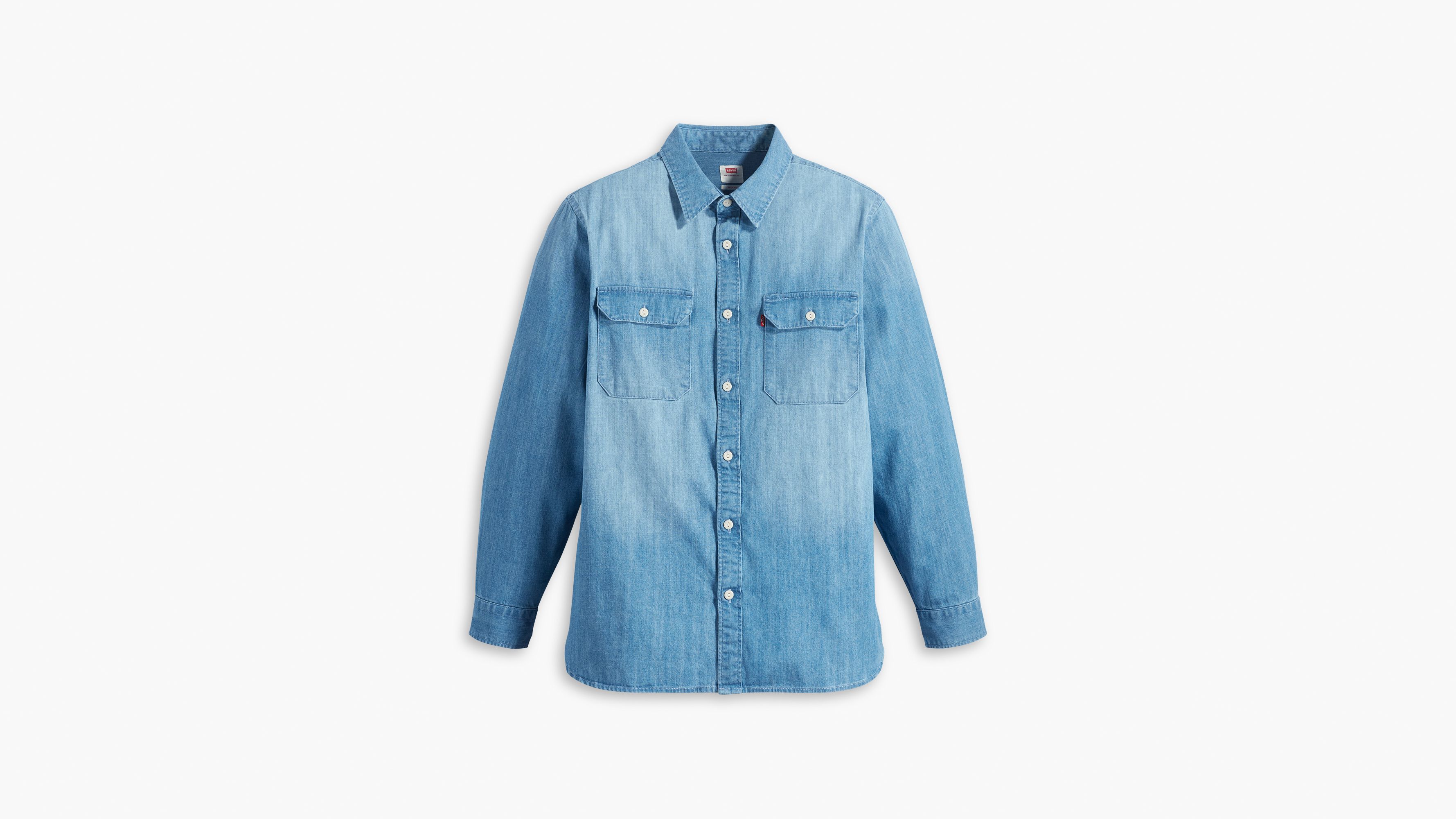 Levi's Jackson Worker Overshirt In Light Indigo Tint