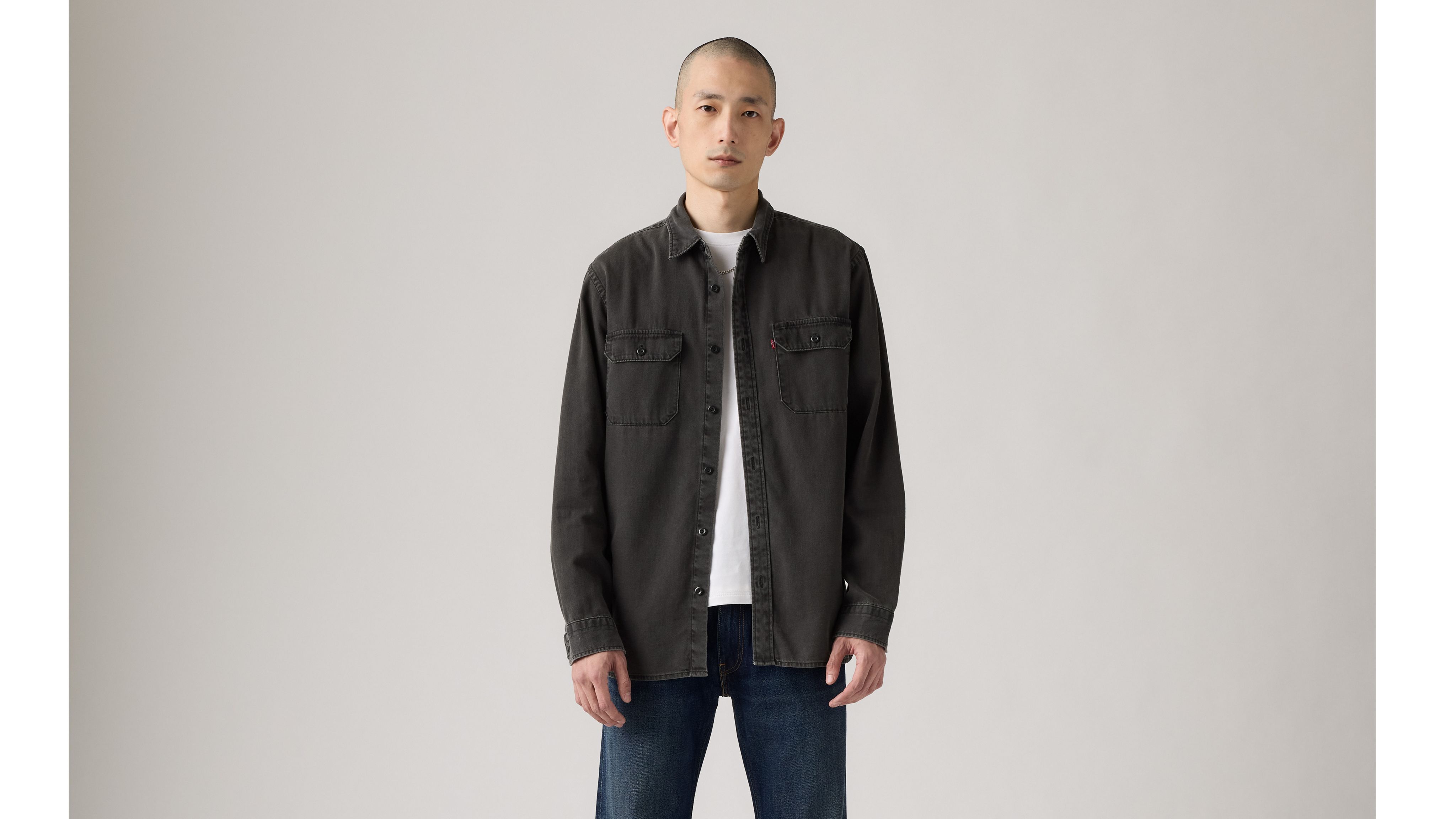 Levi's Jackson Worker Overshirt In Black
