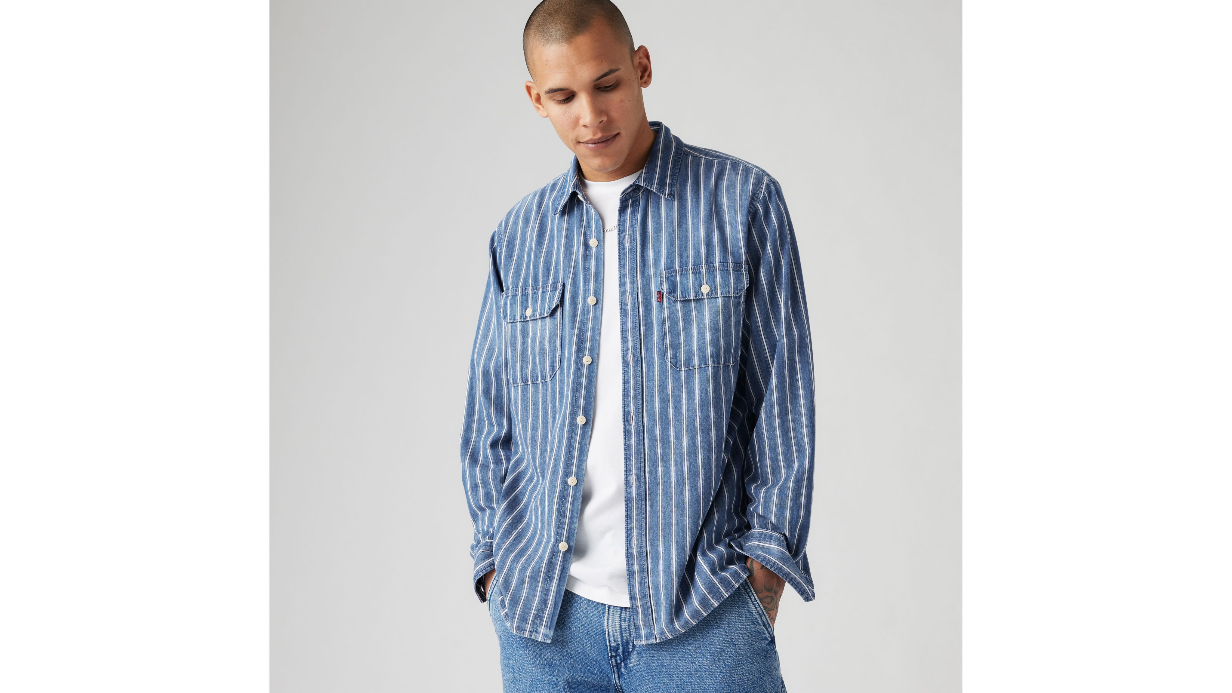 VETEMENTS Levi's 19SS CUT-OUTデニムシャツ VETEMENTS Levi's 19SS CUT-OUTデニムシャツ OUTLET シャツ・デニム