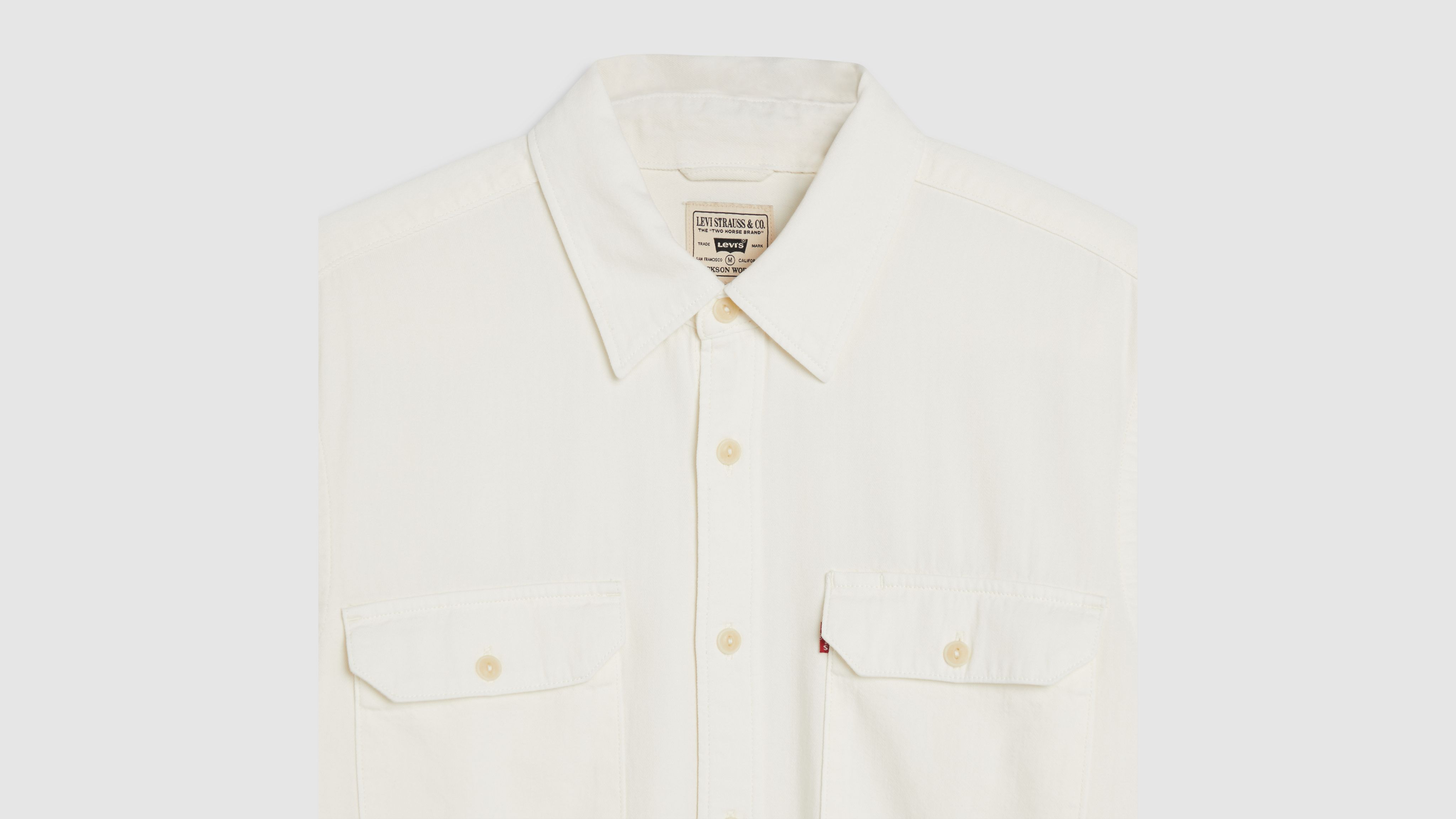 jpgr0301  Jackson Worker Overshirt - White | Levi's® CA