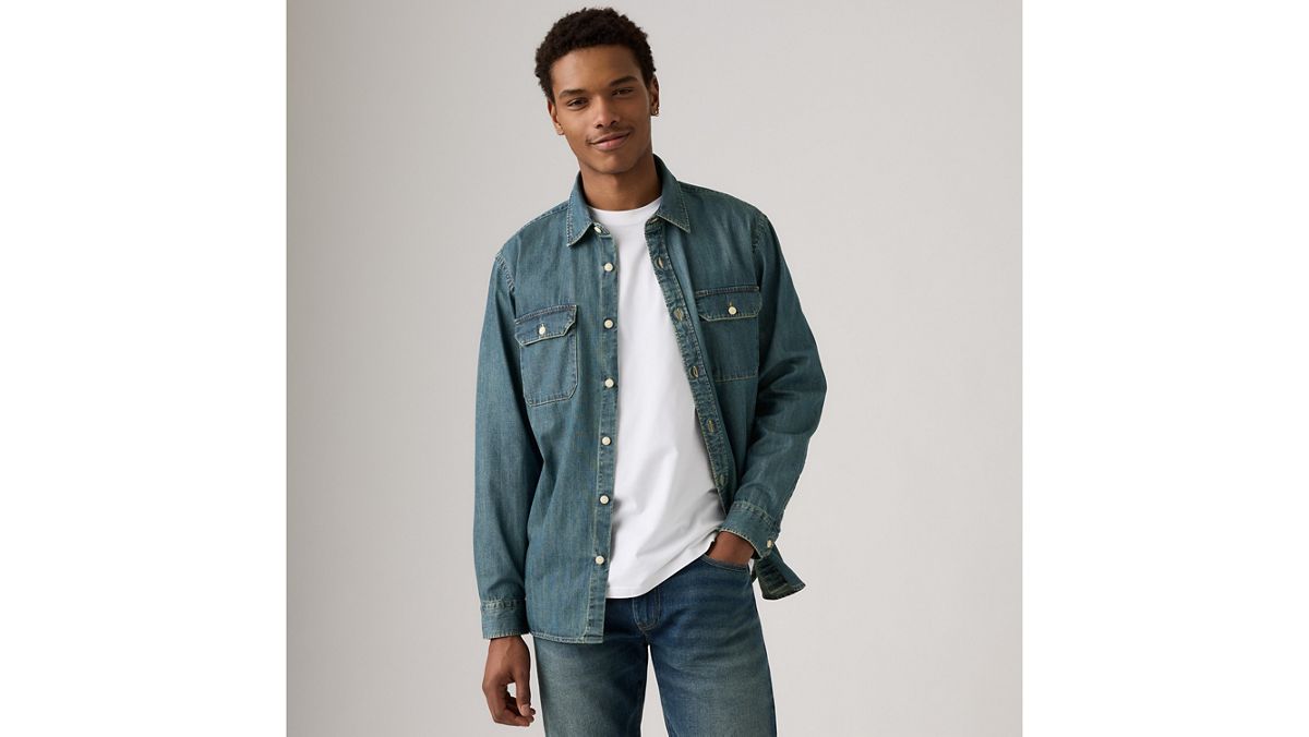 Jackson Relaxed Corduroy Worker — Chopper Dark Wash - Medium Wash