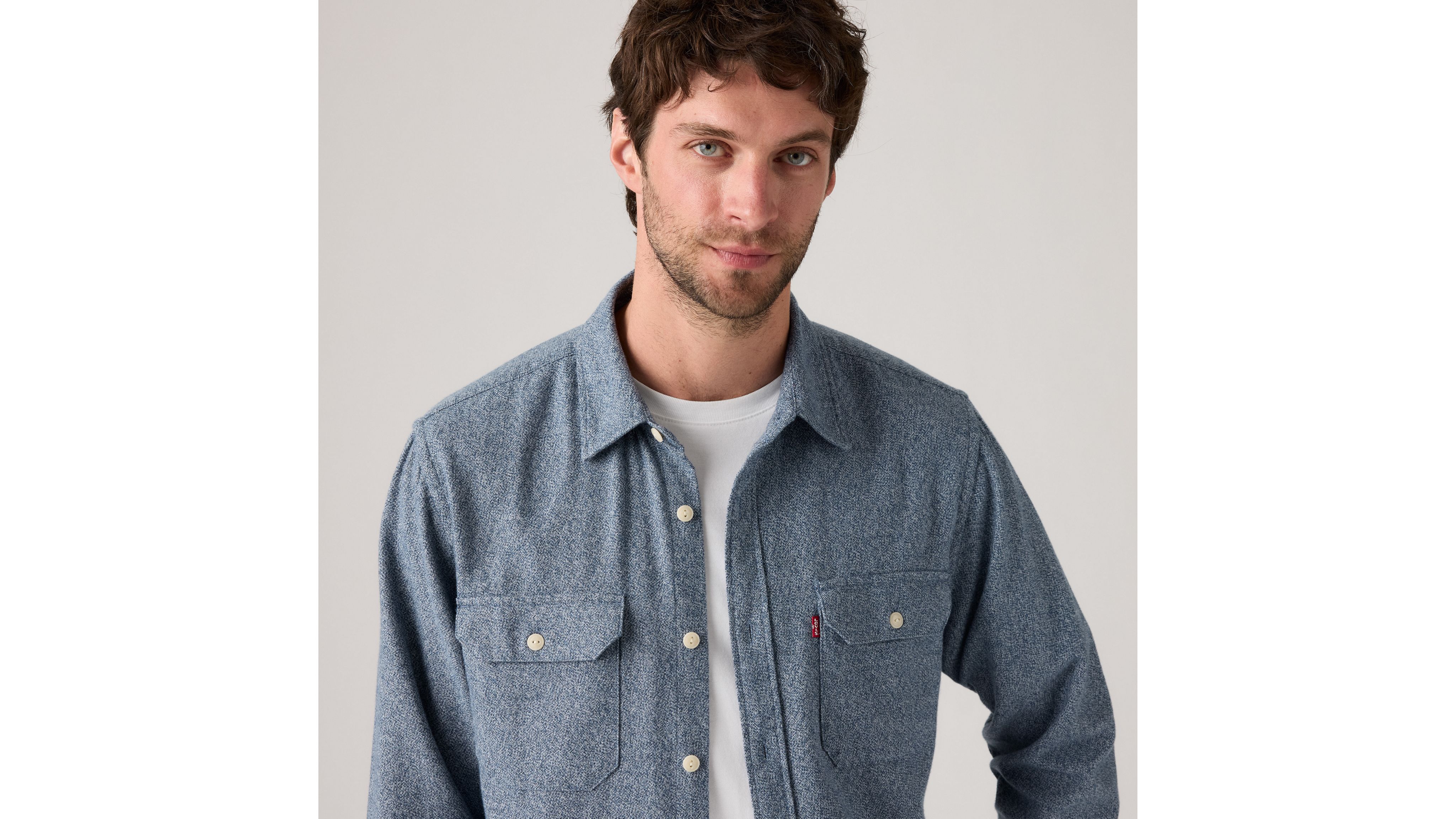 Levi's Jackson Worker Overshirt In Blue
