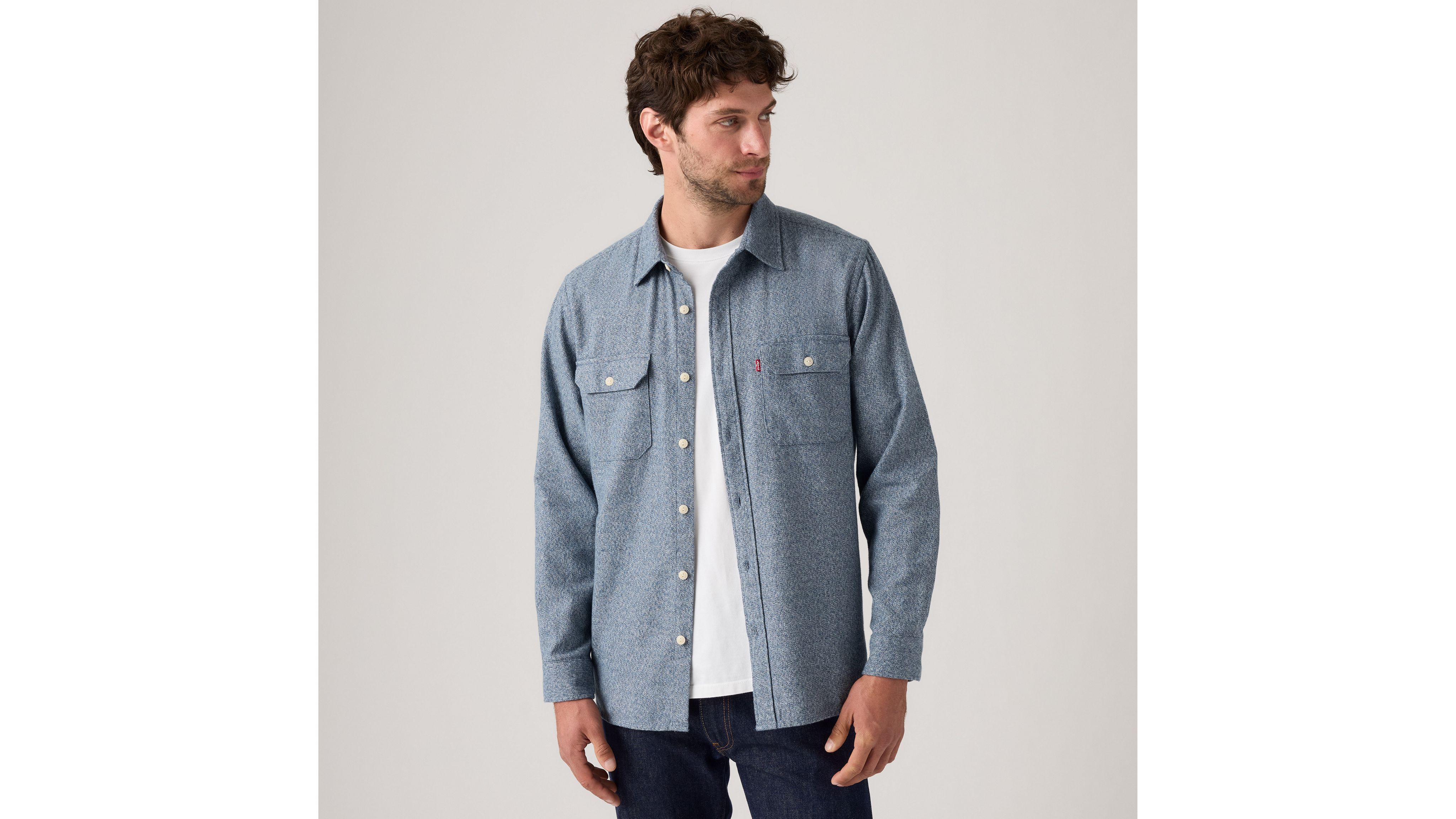 Levi's Jackson Worker Overshirt In Blue