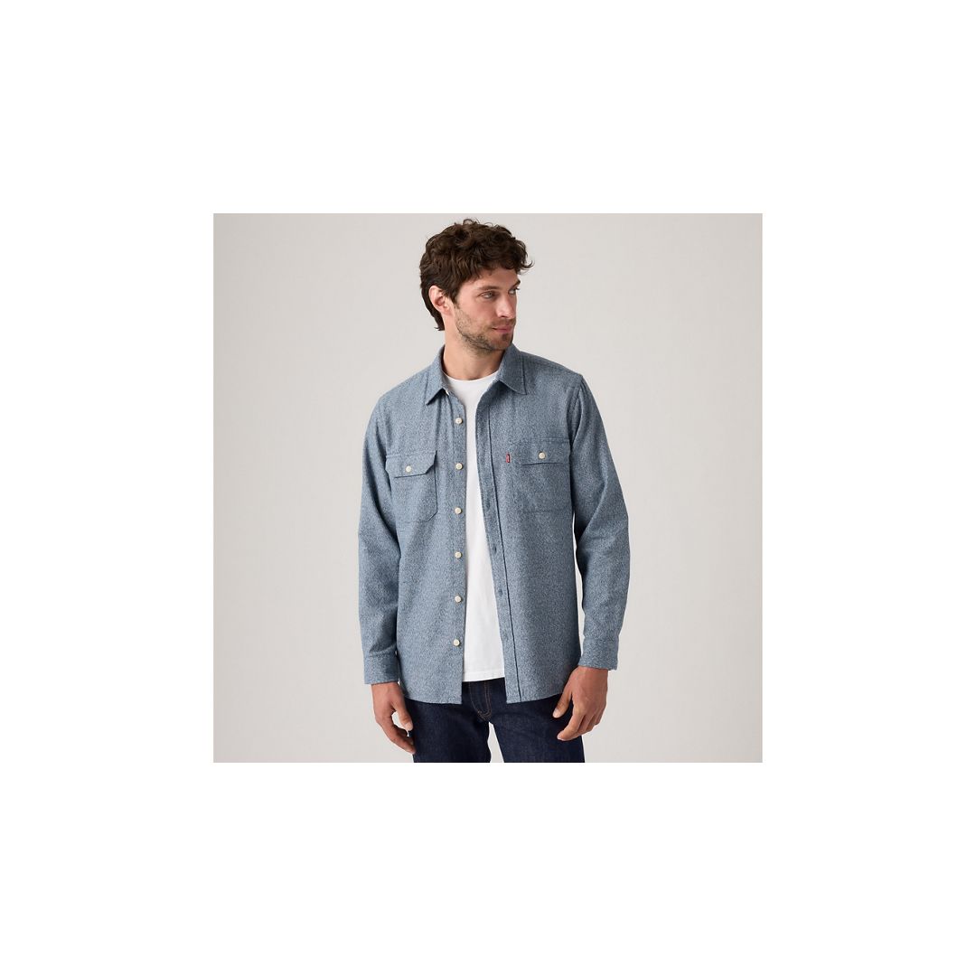 Levi's Jackson Worker Overshirt In Blue