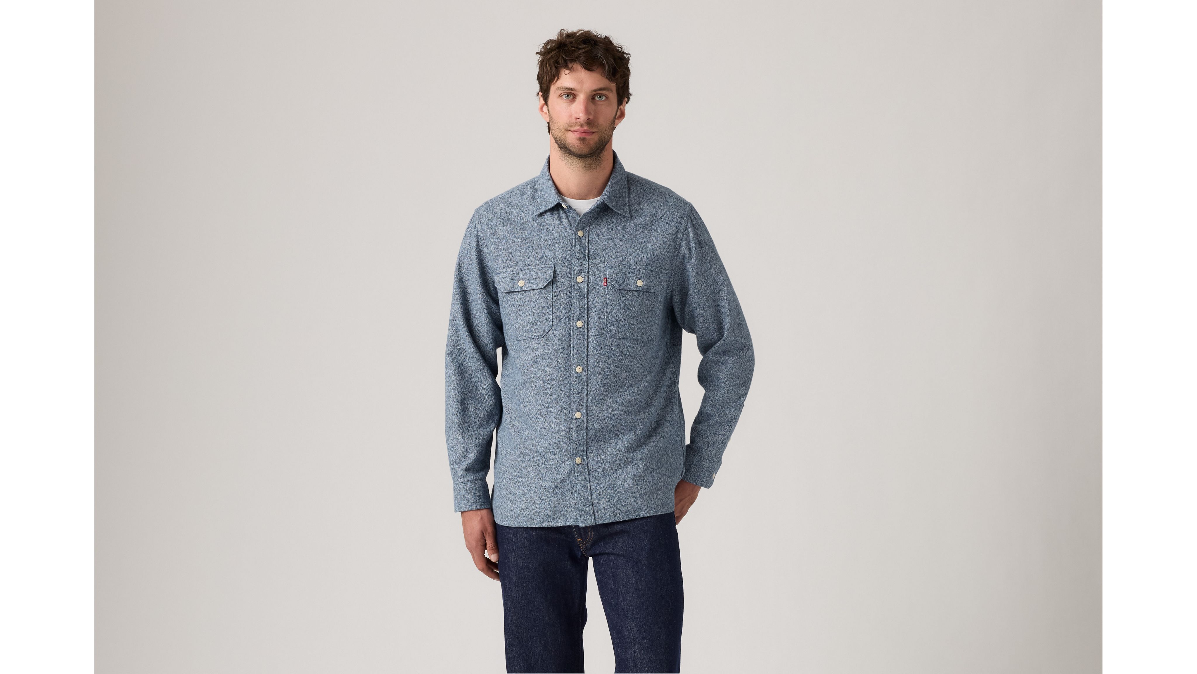 Levi's Jackson Worker Overshirt In Blue