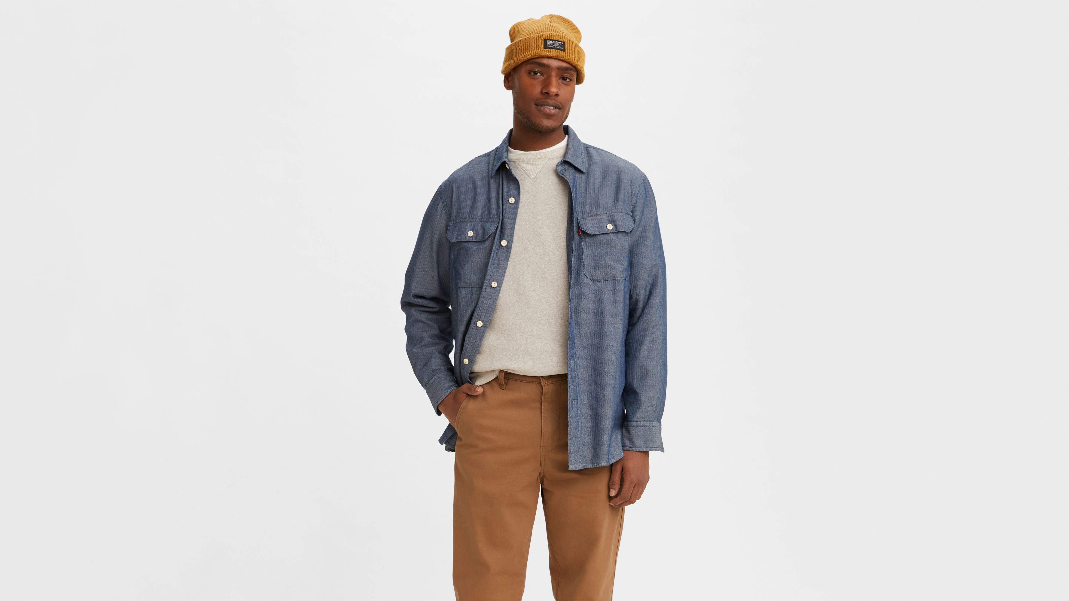 Classic Worker Overshirt Blue Levi s US