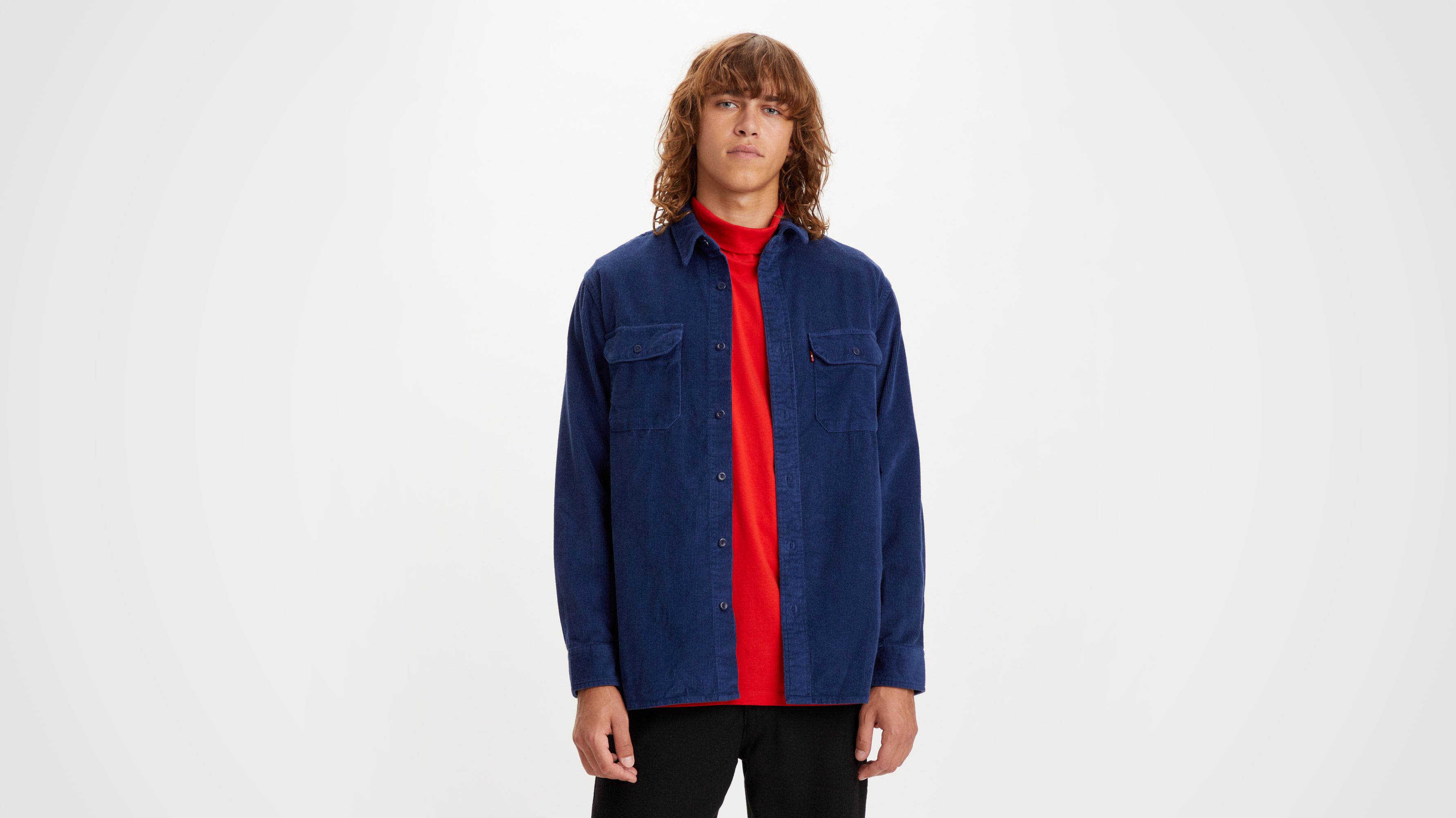 Classic Worker Corduroy Shirt - Blue | Levi's® KZ