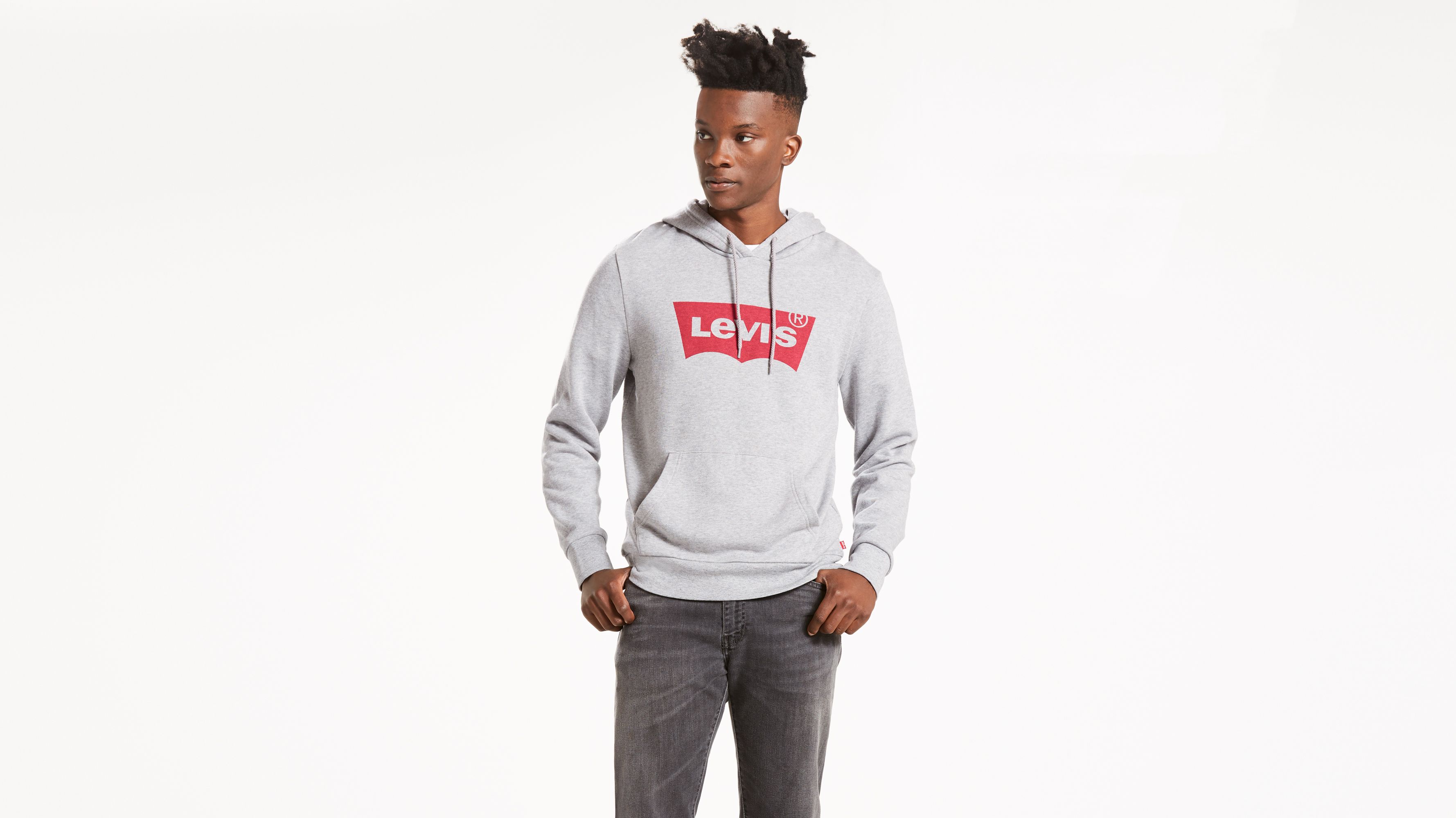 levis grey hoodie