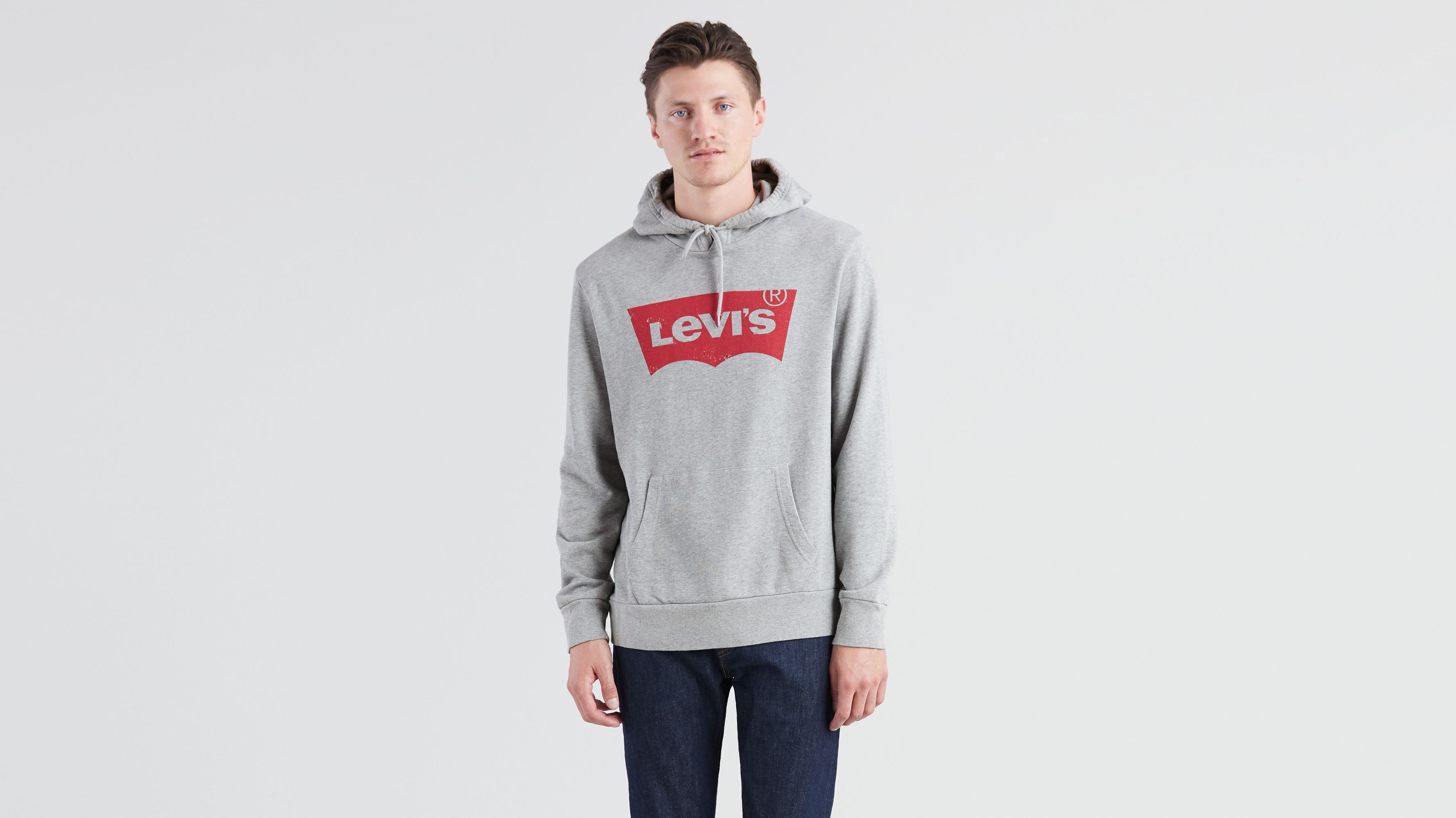 [ナショナルジオグラフィック] SEMI-OVER FIT POCKET HOODIE ☆ Kangaroo Pocket Semi Overfit Hoodie - LEMON