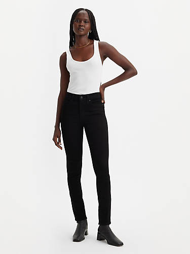 리바이스 Levi 311 Shaping Skinny Womens Jeans,Soft Black