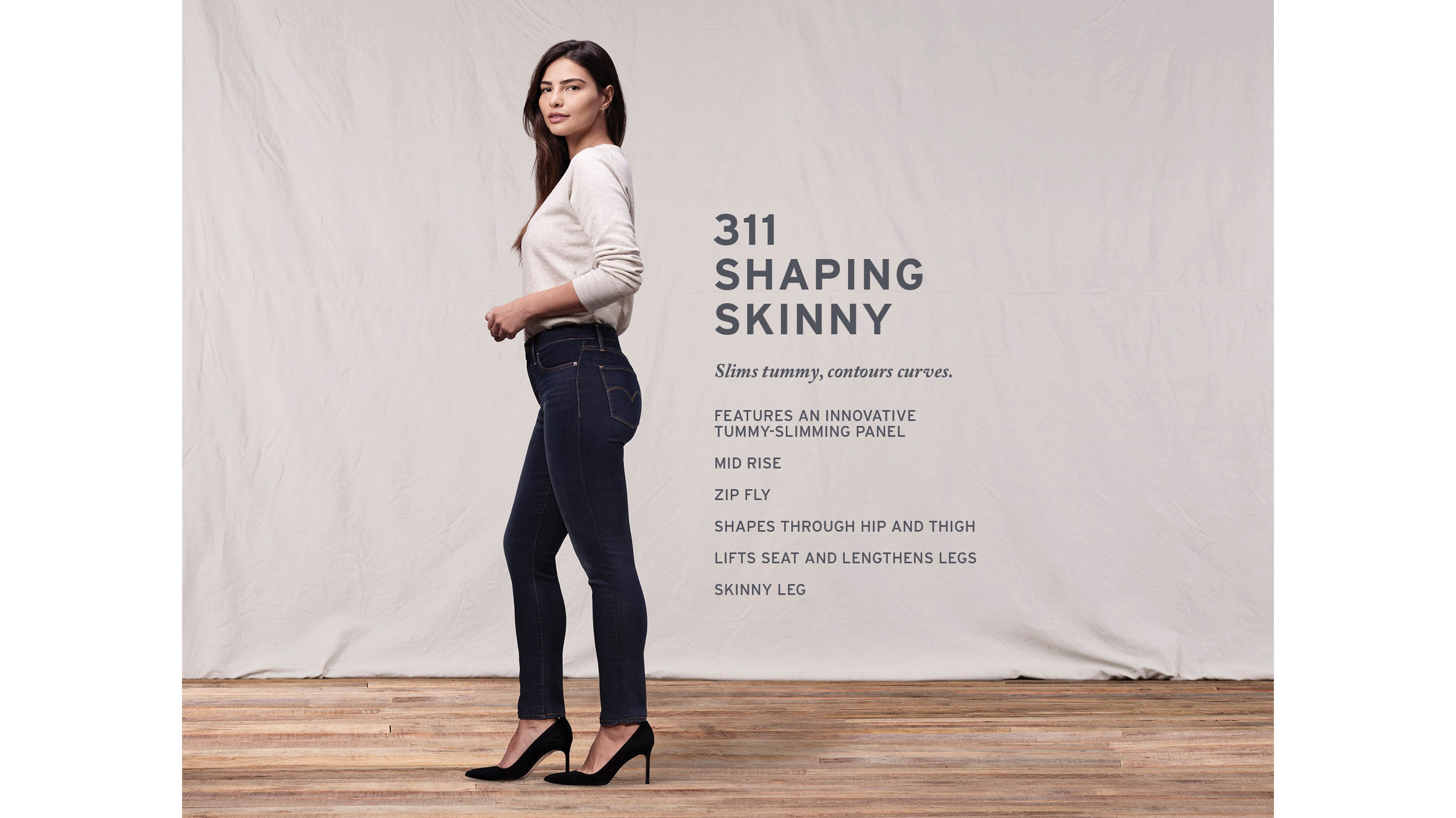 311 Shaping Skinny Women's Jeans - Black | Levi's® CA