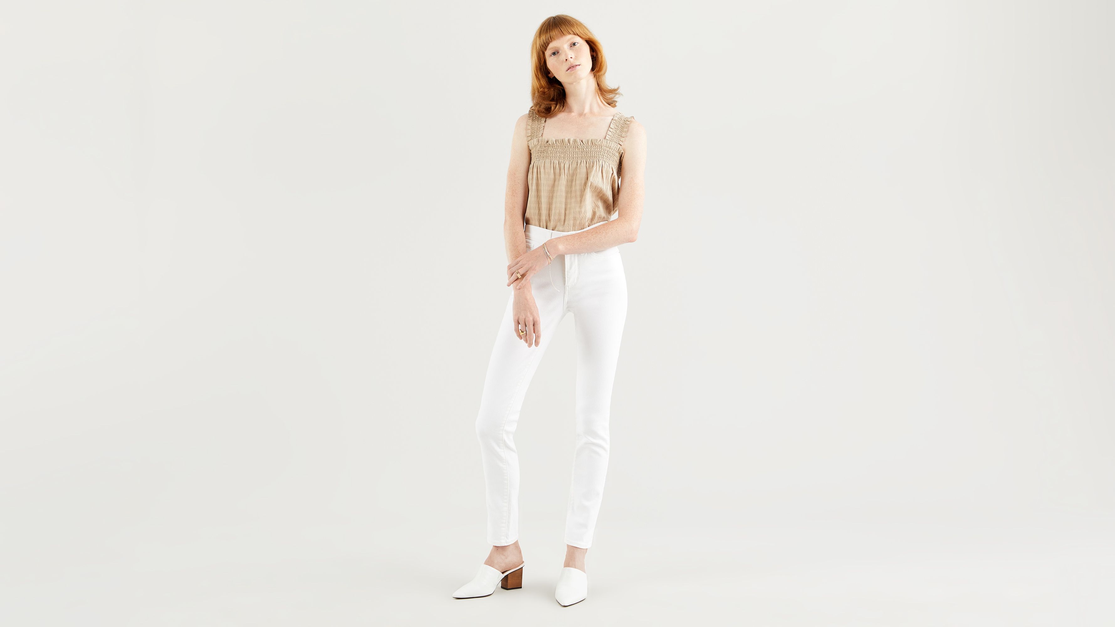 Levi's 311 shop shaping skinny white