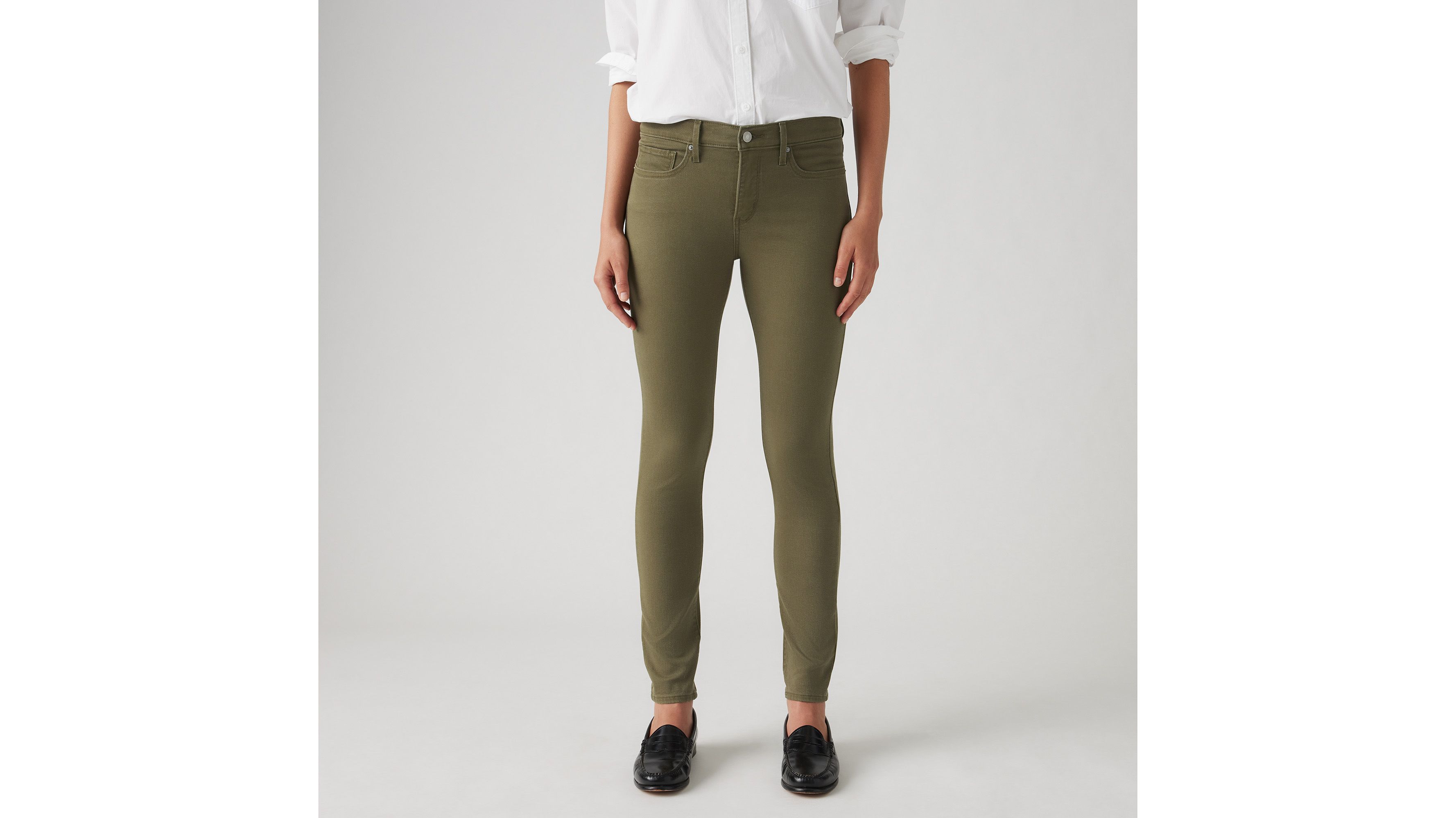 Levi's Women's 311 Mid-rise Shaping Skinny Jeans In Ivy Green