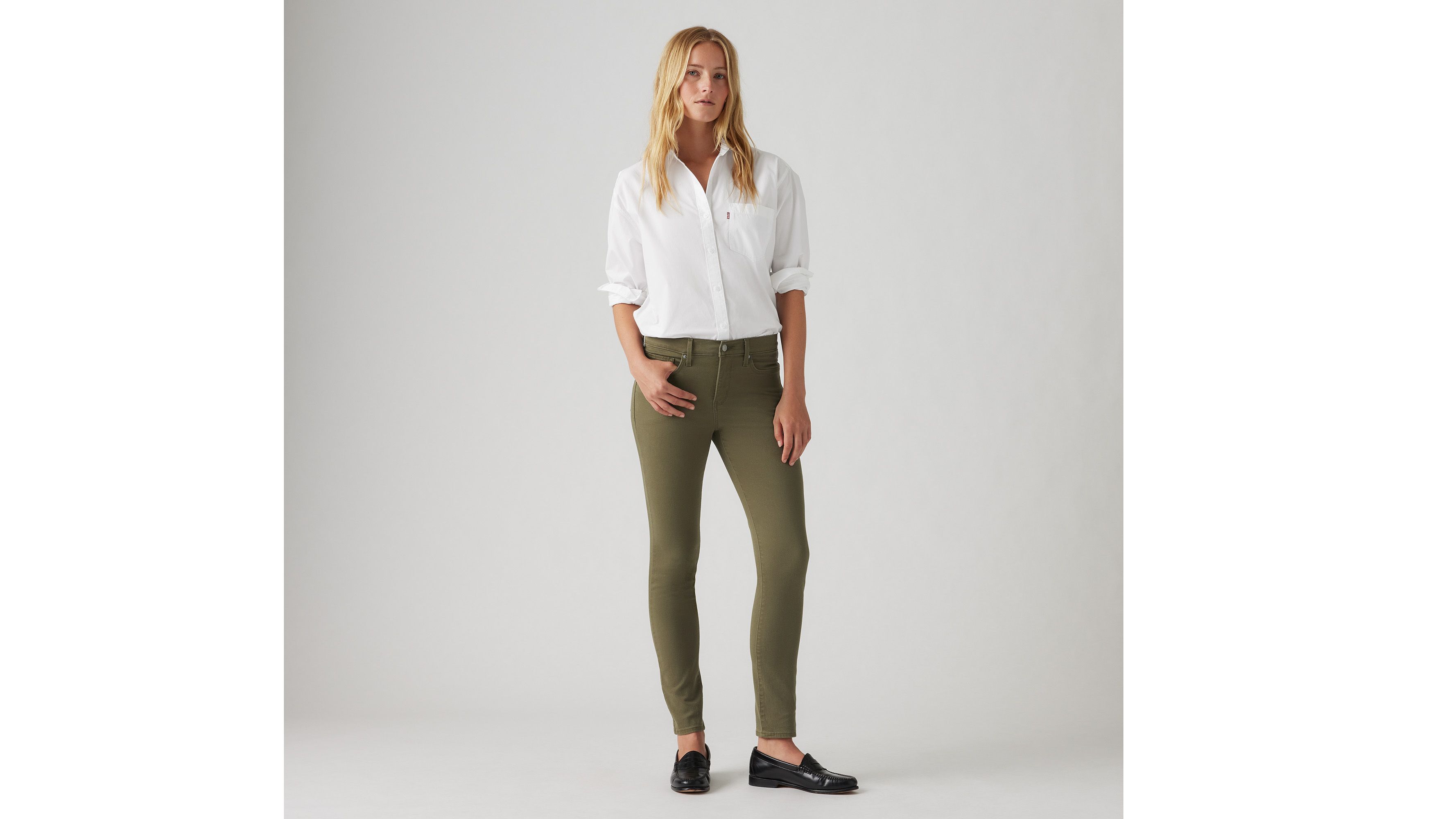 Levi's Women's 311 Mid-rise Shaping Skinny Jeans In Ivy Green
